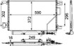 Mercedes 2035002153 A/C Condenser | W203 S203 CL203 C C209 A209 CLK