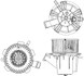 Mercedes 4518300108 Blower Motor