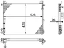 Mercedes 1078301770 A/C Condenser | C107 R107 SL W108 W109 W111 S