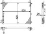 Mercedes 1078301770 A/C Condenser | C107 R107 SL W108 W109 W111 S