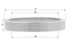 Mercedes 0020943004 Air Filter | W123 W124 E W201 W202 C W463 G