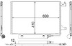 Mercedes 1695000054 A/C Condenser | W169 C169 A W245 B