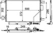 Mercedes 2035002153 A/C Condenser | W203 S203 CL203 C C209 A209 CLK