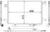 Mercedes 1695000354 A/C Condenser | W169 C169 A W245 B