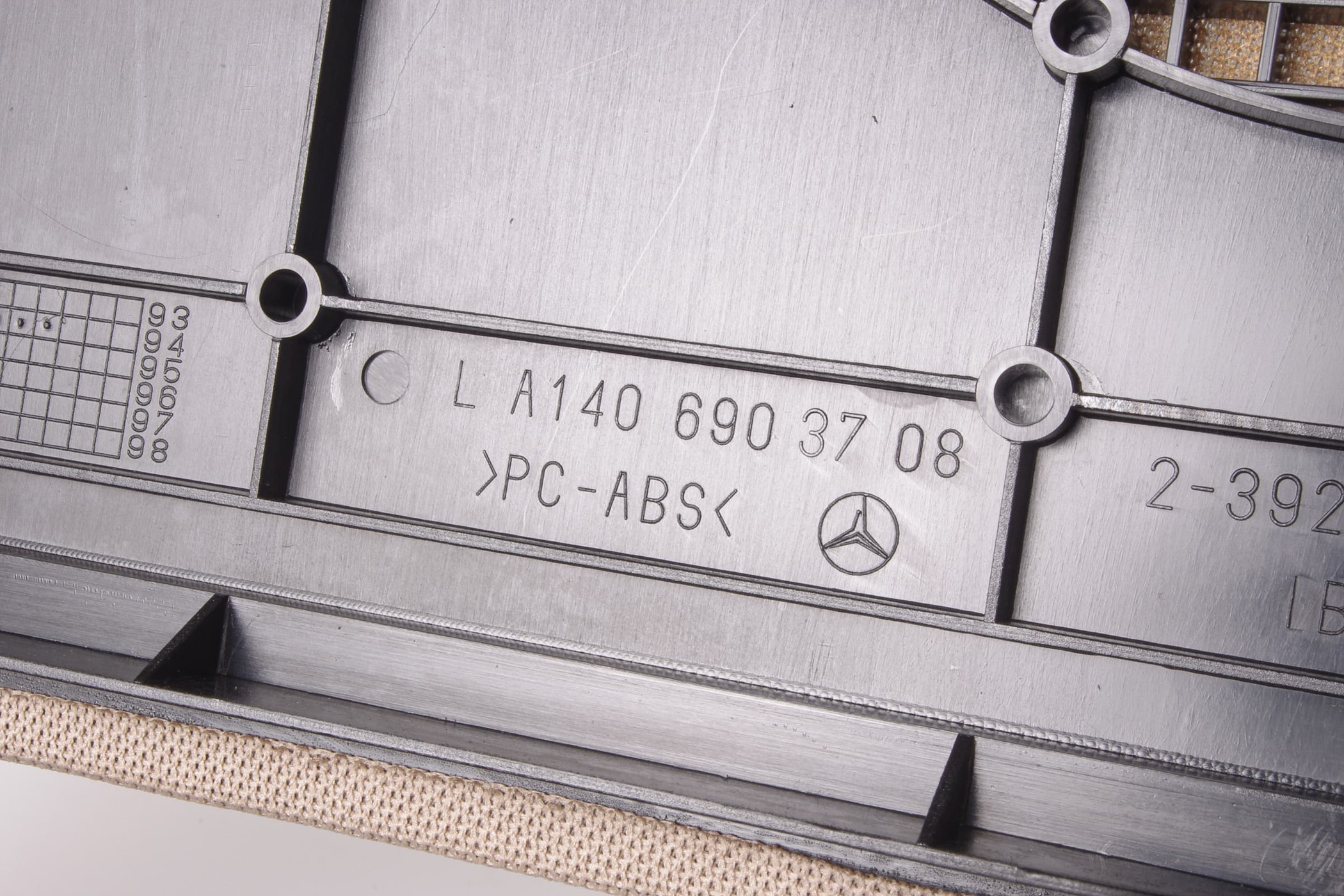 Mercedes 1406903708 Parcel Shelf Speaker Cover - Rear Left Beige | W140 V140 S