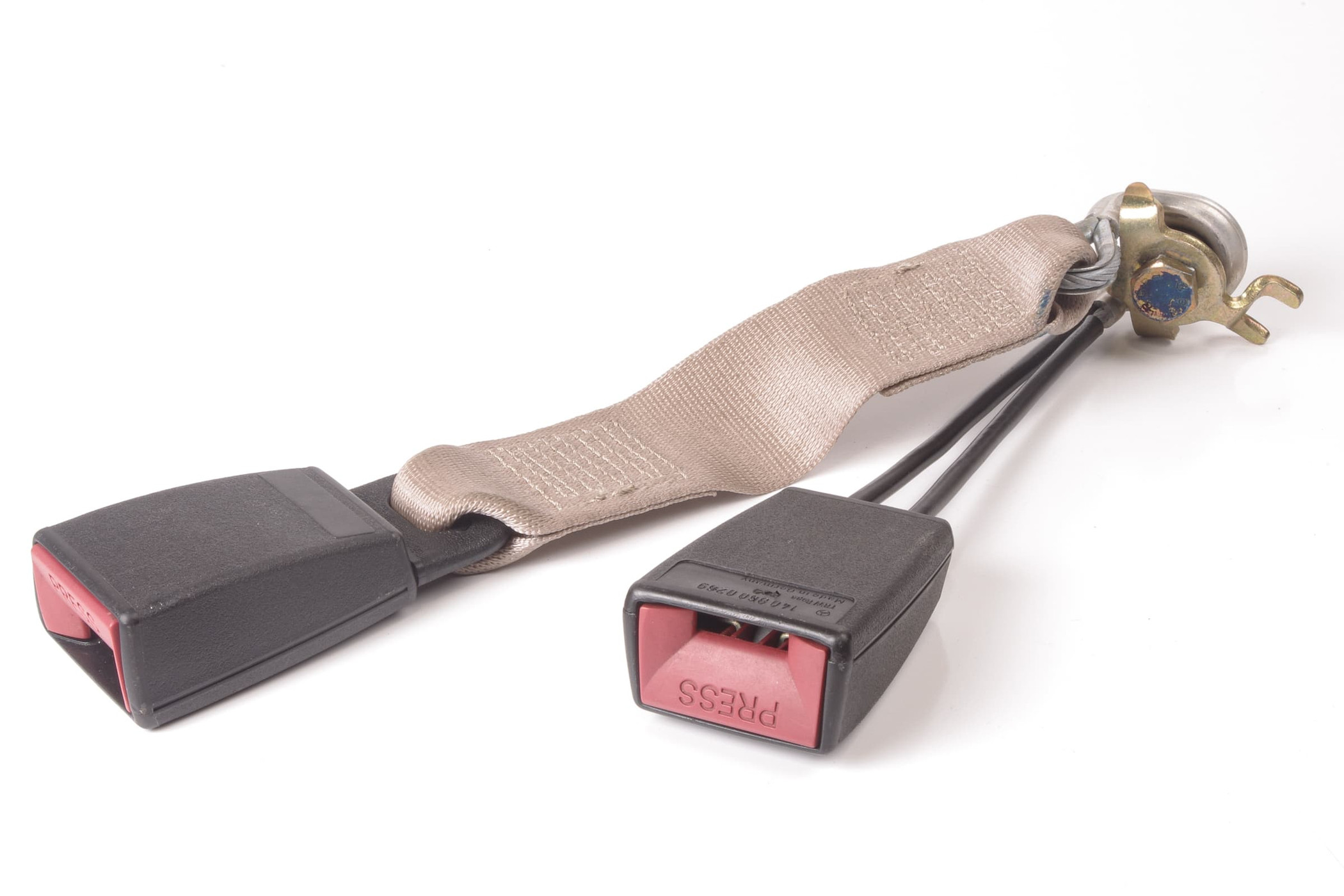 Mercedes 1408600269 Seat Belt Buckle - Rear Beige | W140 V140 S