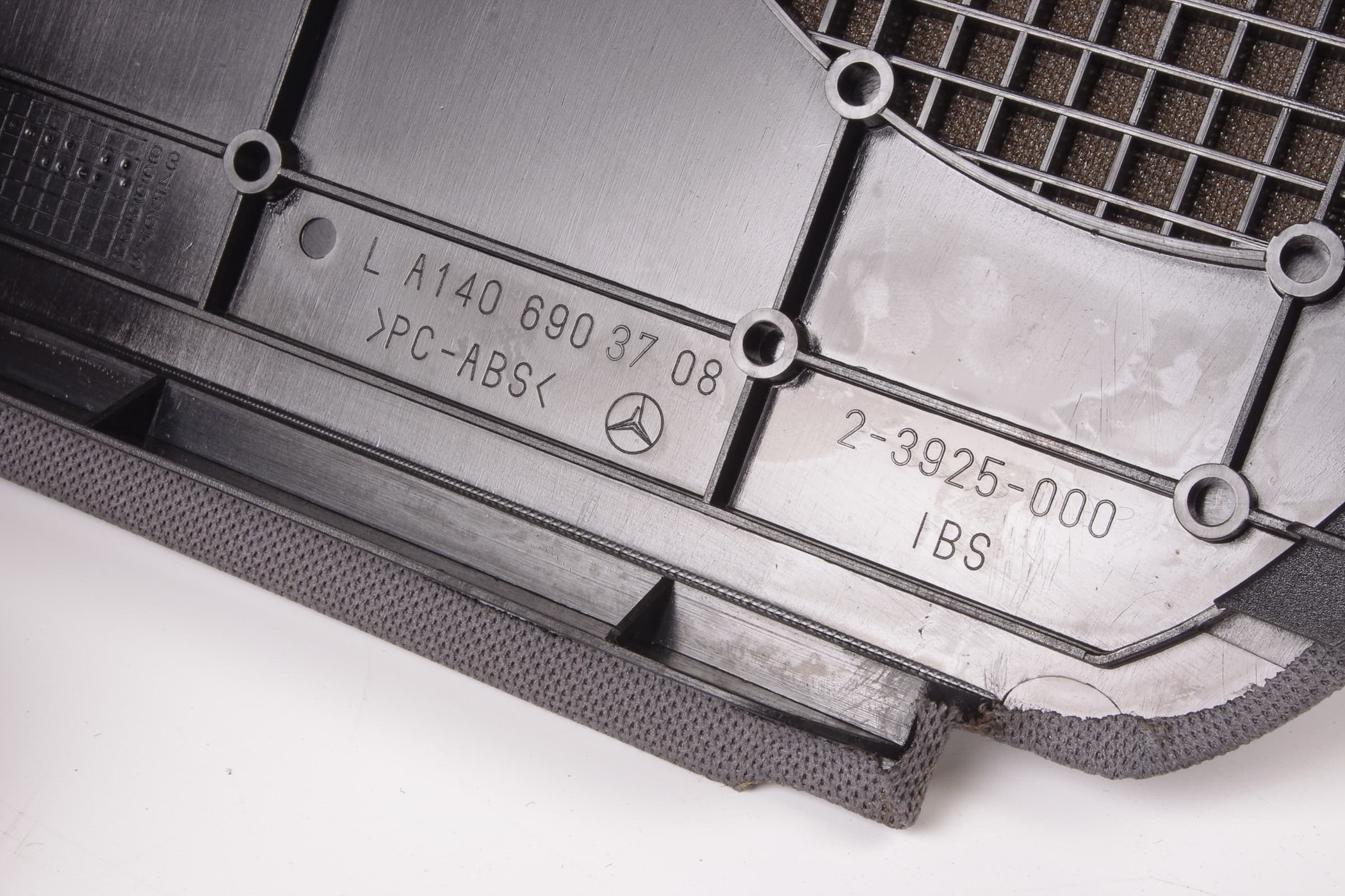 Mercedes 1406903708 Parcel Shelf Speaker Cover - Rear Left Grey | W140 V140 S