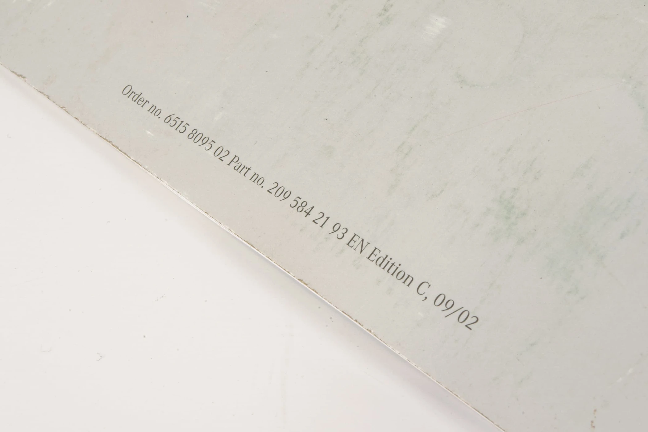 Mercedes 2095842193 Owners Manual | W204 C C209 A209 CLK W211 W212 E C219 CLS...