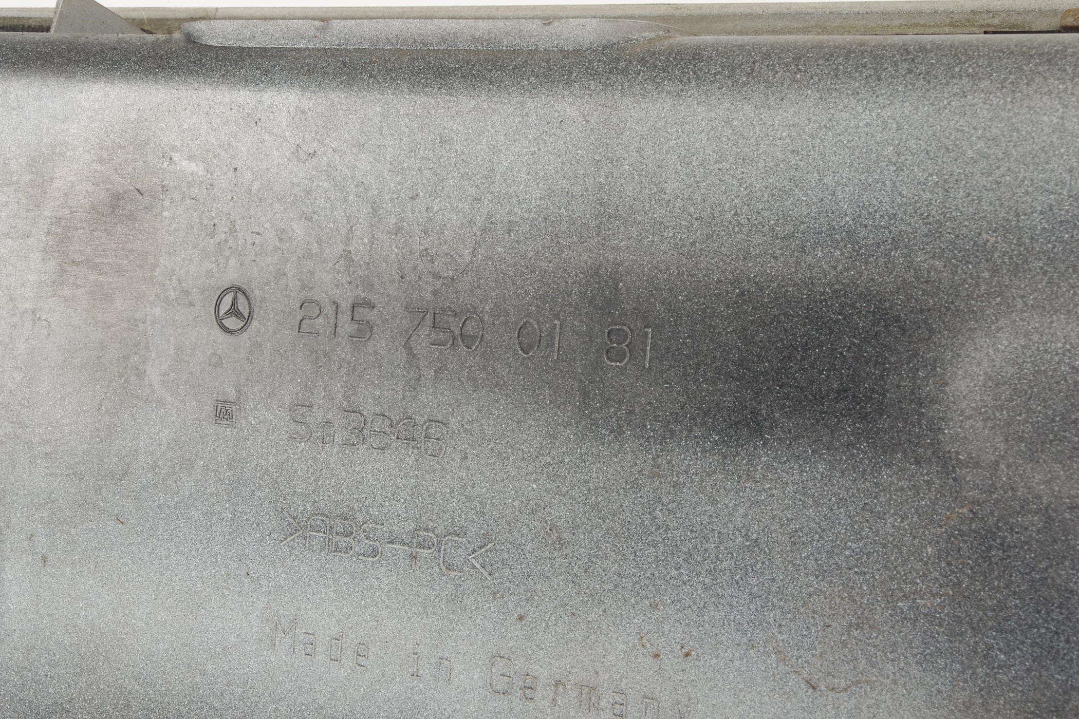 Mercedes 2157500181 Number Plate Holder - Rear Silver | C215 CL