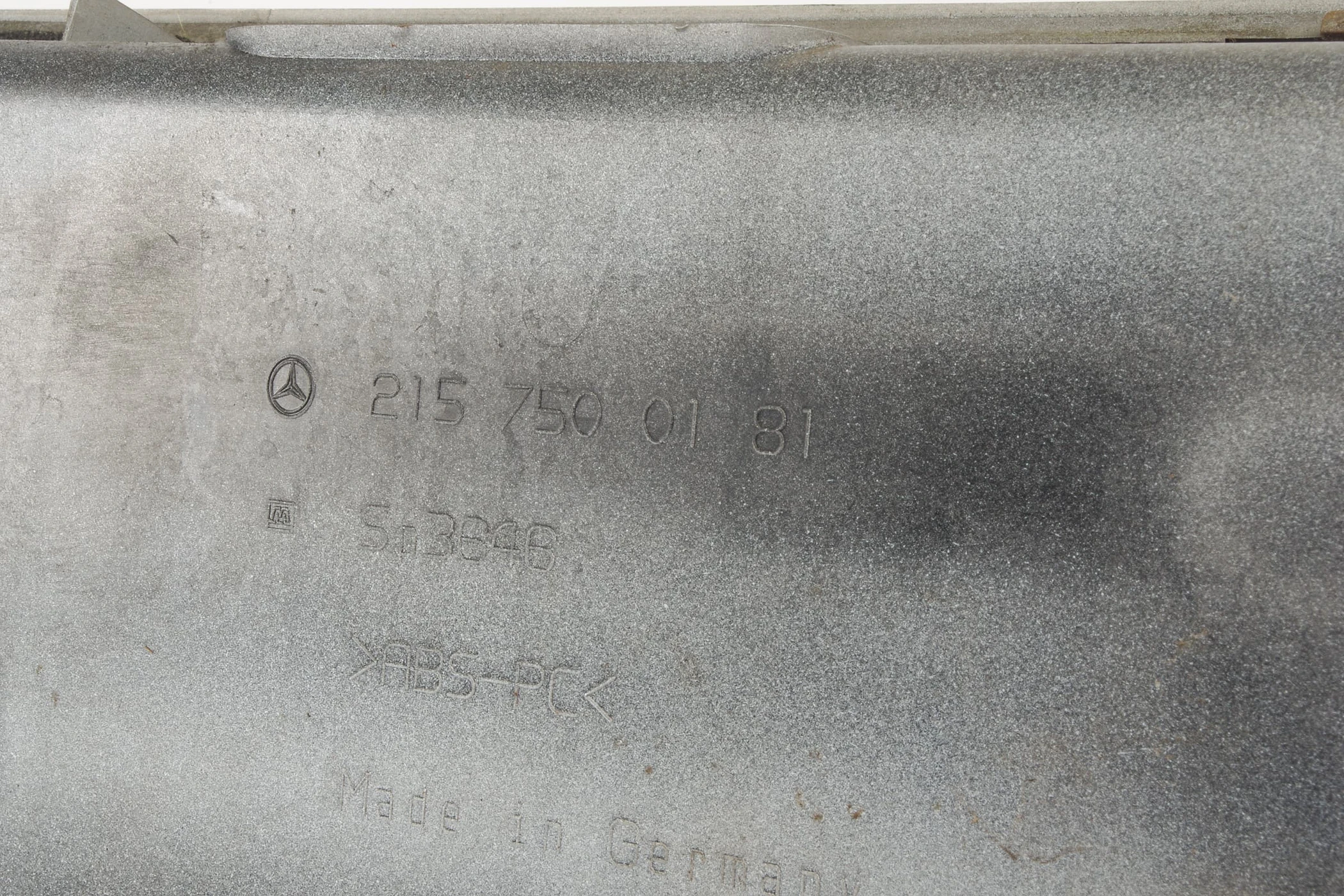 Mercedes 2157500181 Number Plate Holder - Rear Silver | C215 CL