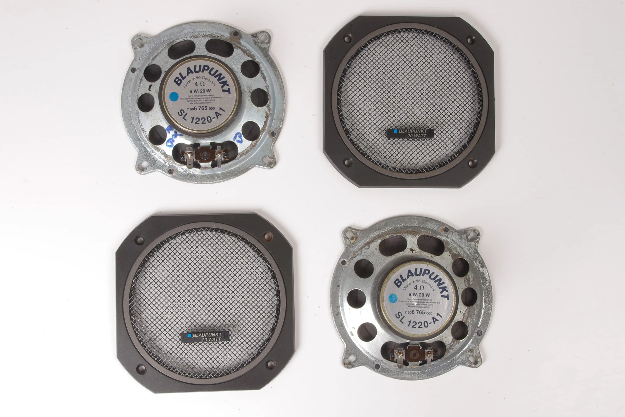 Mercedes 66828923 Blaupunkt Speaker Set x4 | C107 R107 R129 SL W116 W126 S...