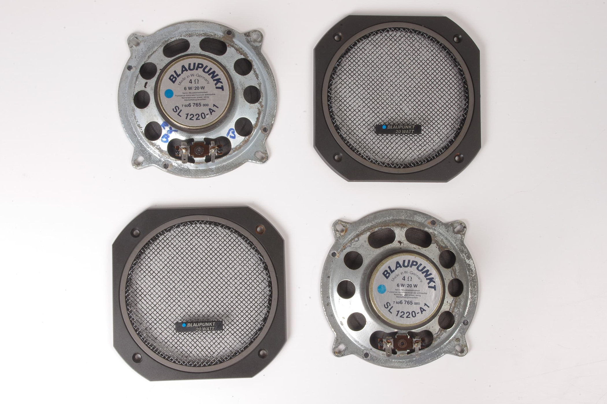 Mercedes 66828923 Blaupunkt Speaker Set x4 | C107 R107 R129 SL W116 W126 S...