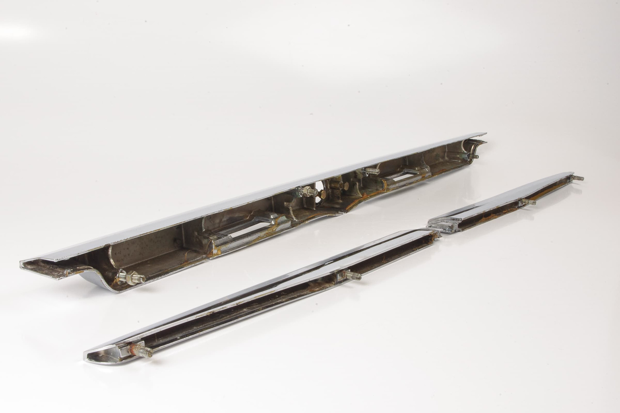 Mercedes 1076901580 Boot Chrome Trim Set x3 | C107 R107 SL