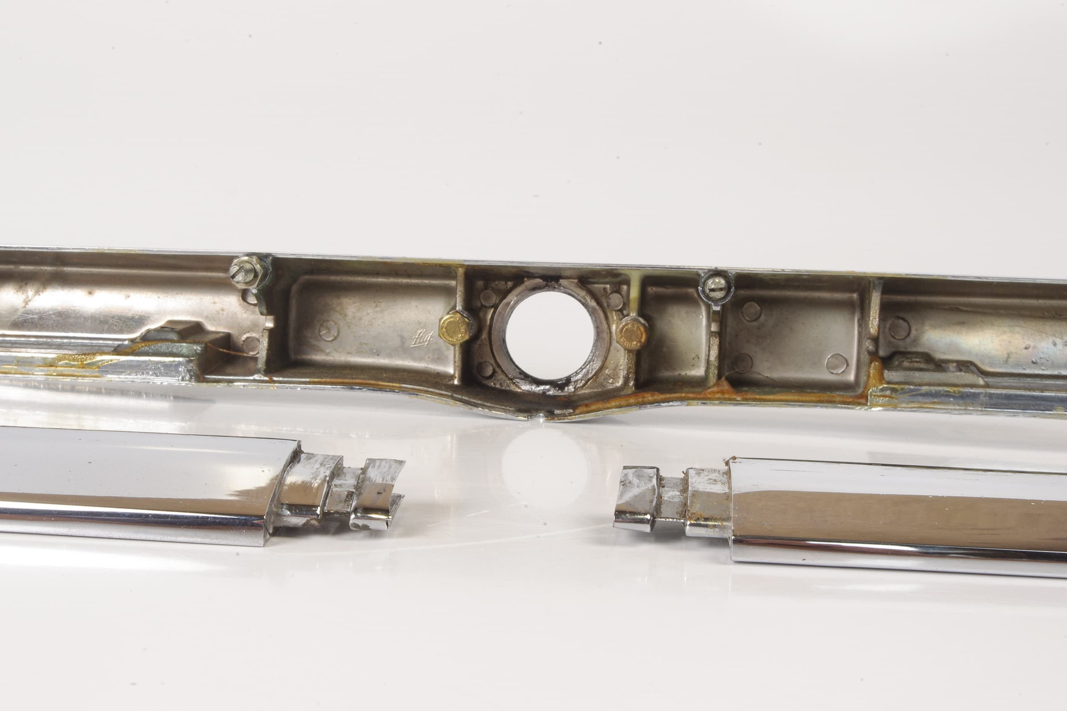 Mercedes 1076901580 Boot Chrome Trim Set x3 | C107 R107 SL