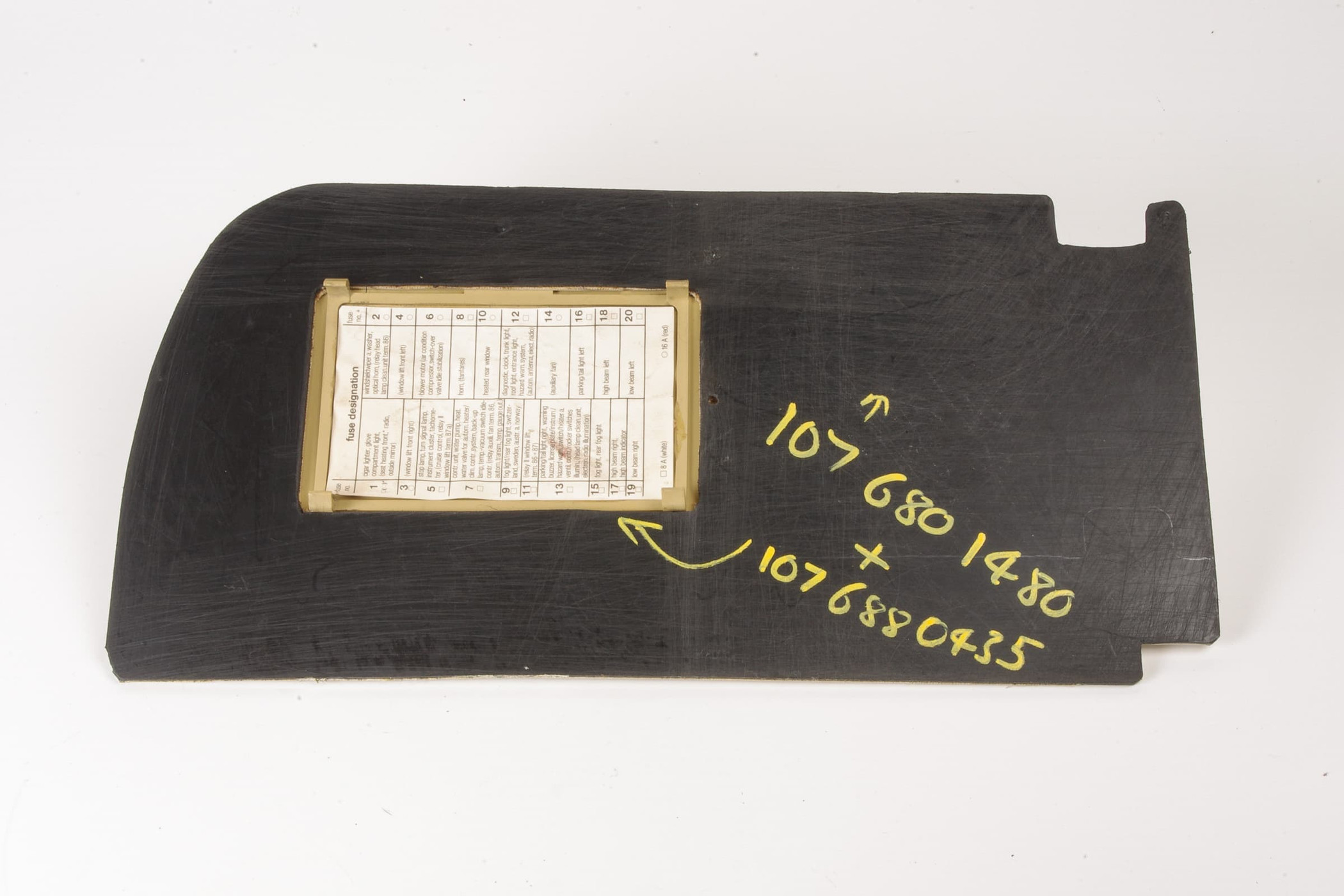 Mercedes 1076801480 Footwell Kick Panel - Front Right | C107 R107 SL