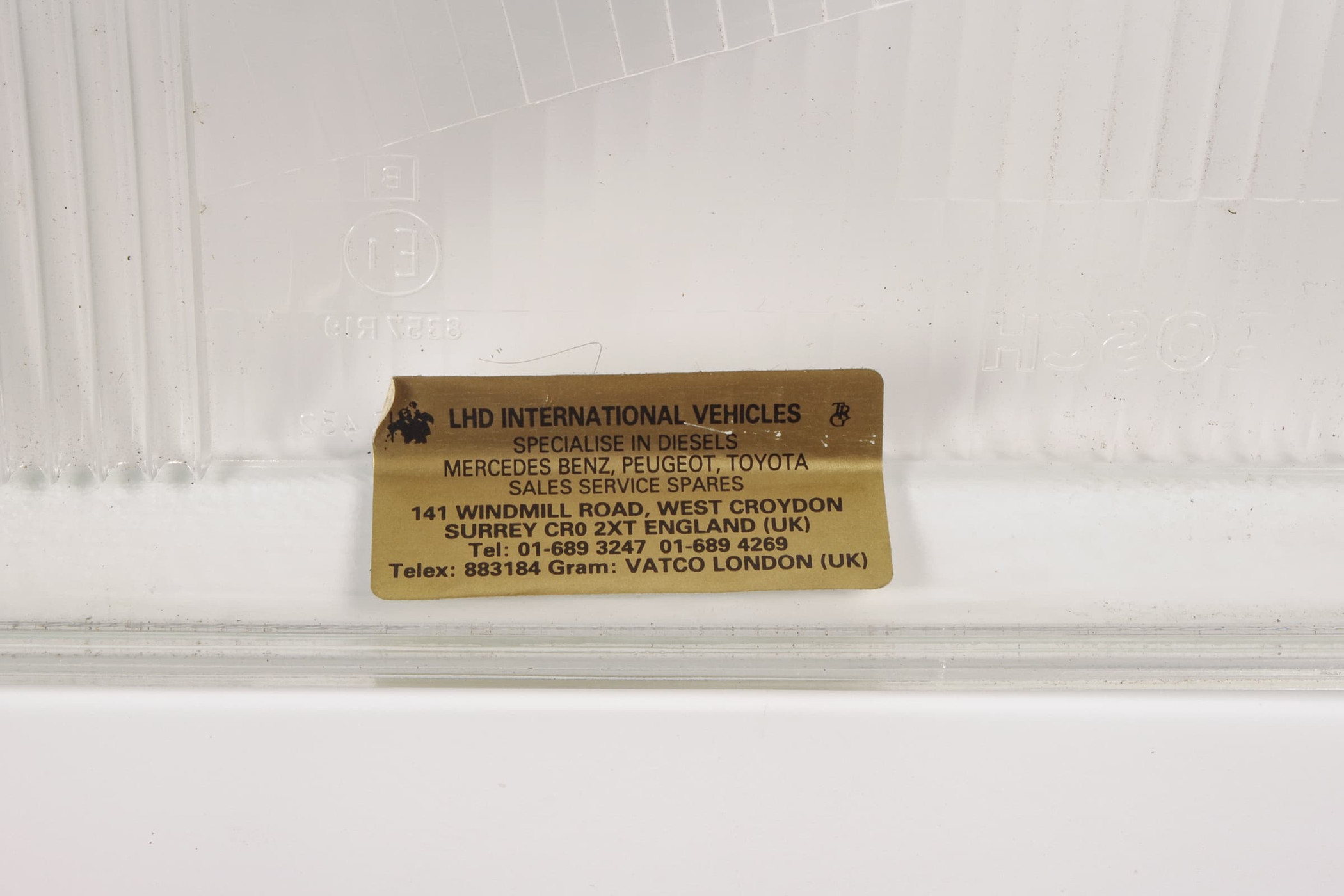 Mercedes 0028265590 Headlight Lens - Right (New Old St.) | W126 V126 S