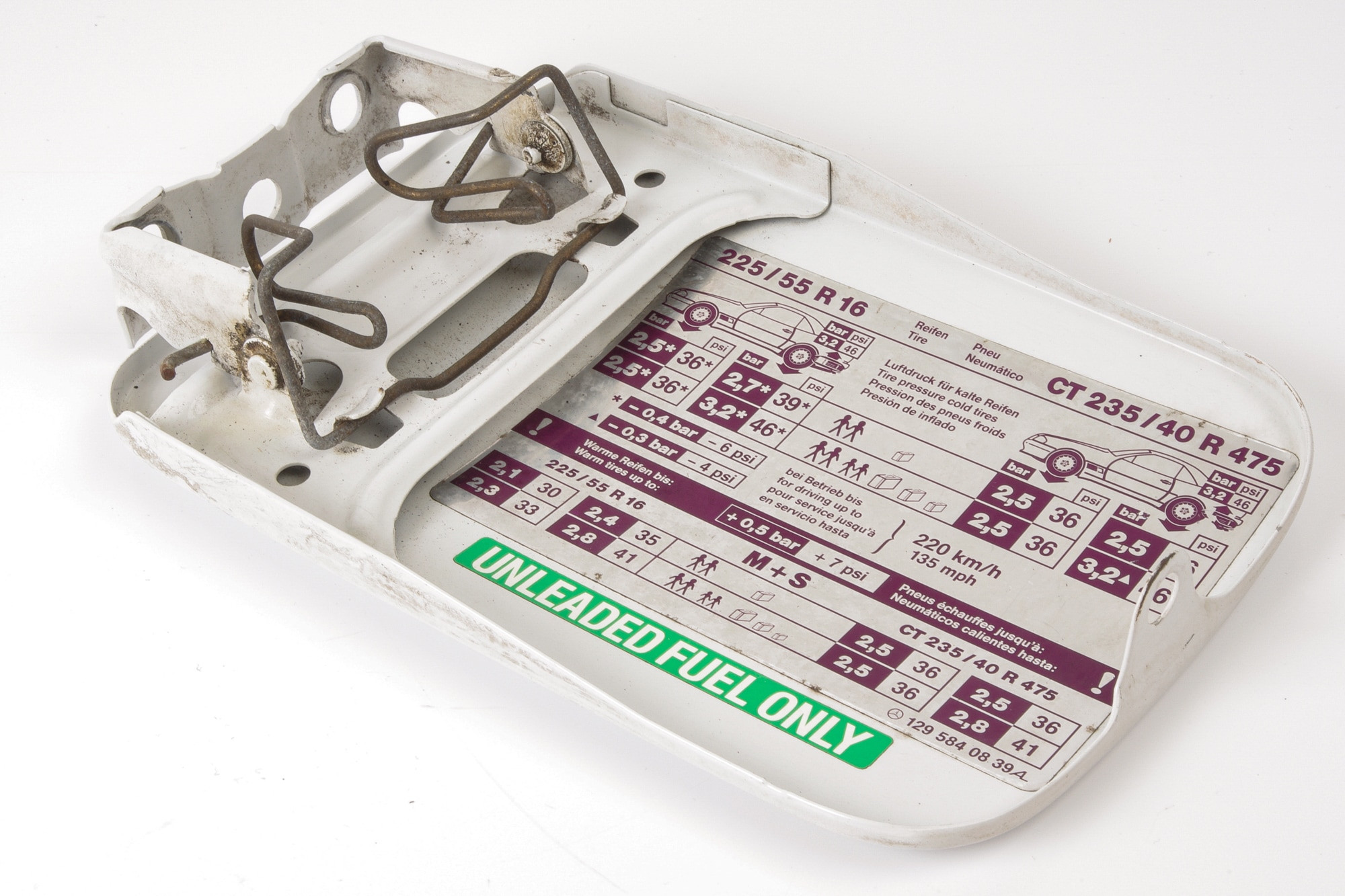 Mercedes 1297500106 Fuel Filler Cap - White | R129 SL