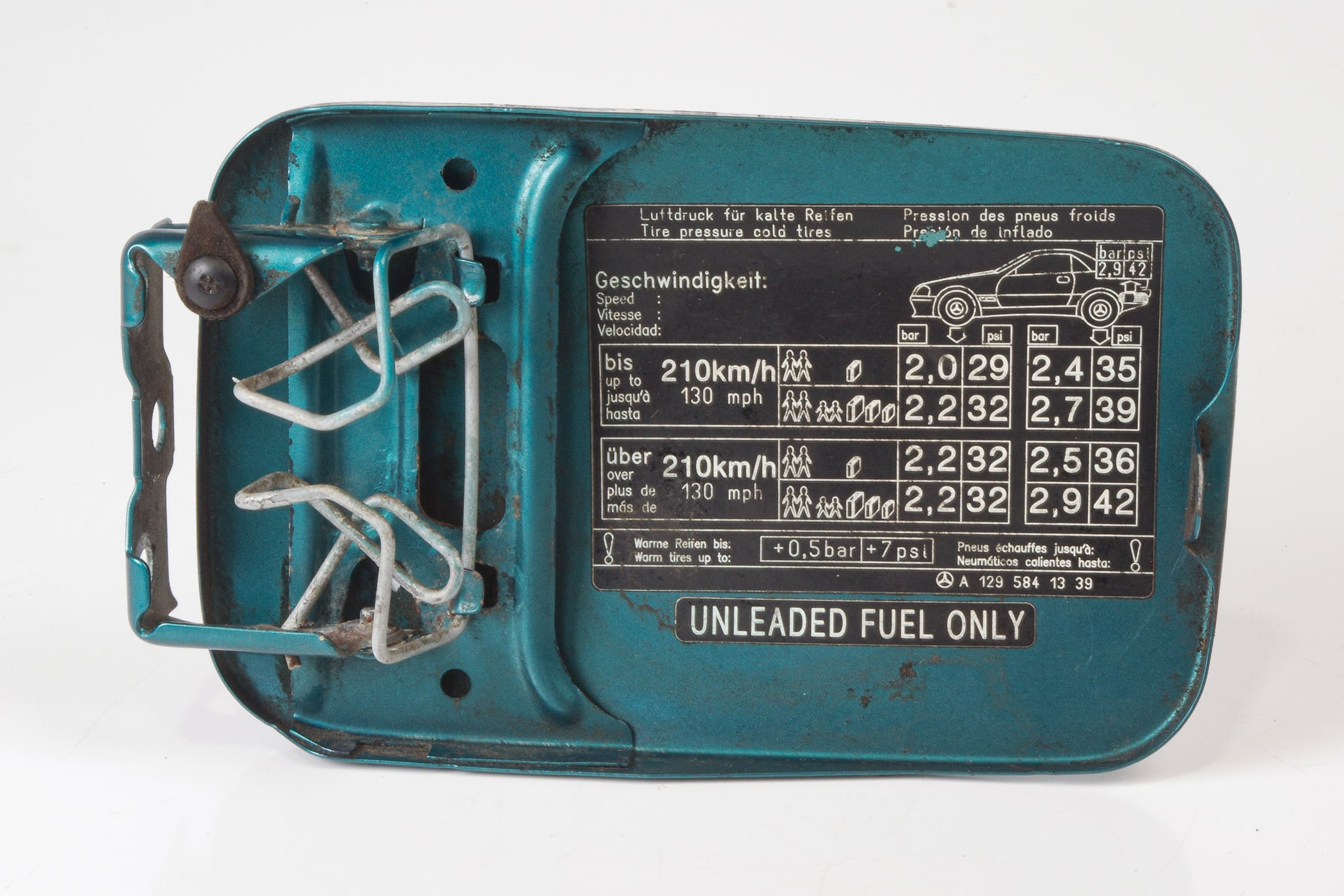 Mercedes 1297500306 Fuel Filler Cap - Green | R129 SL