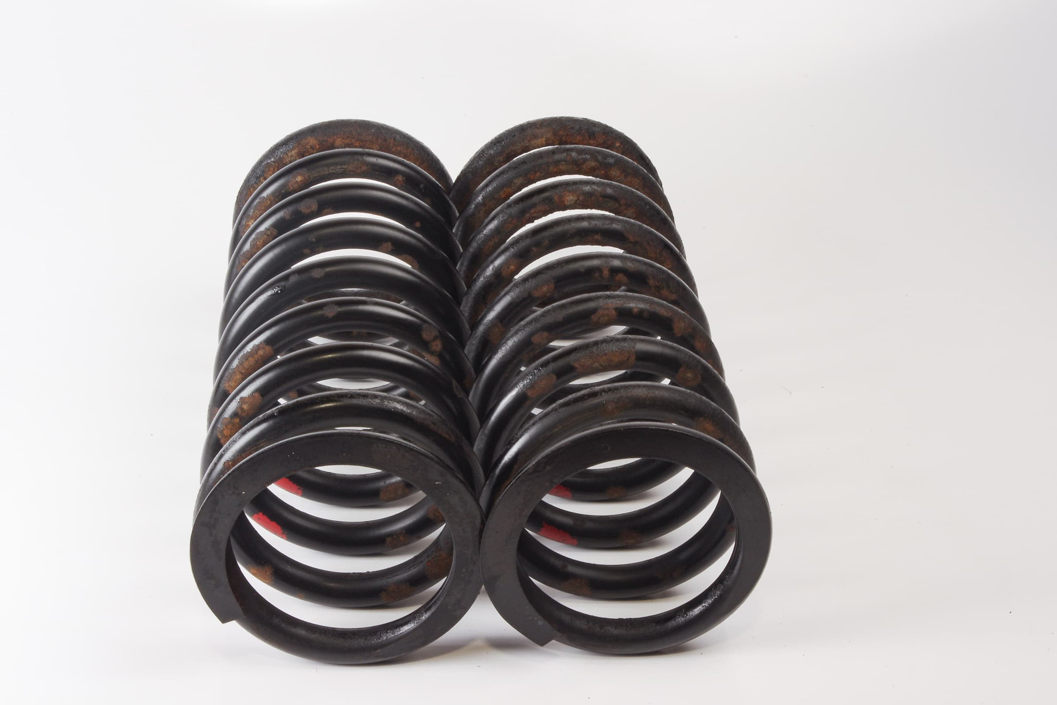 Mercedes 1153242204 Suspension Coil Spring x2 - Rear | C107 R107 SL W114 W115...