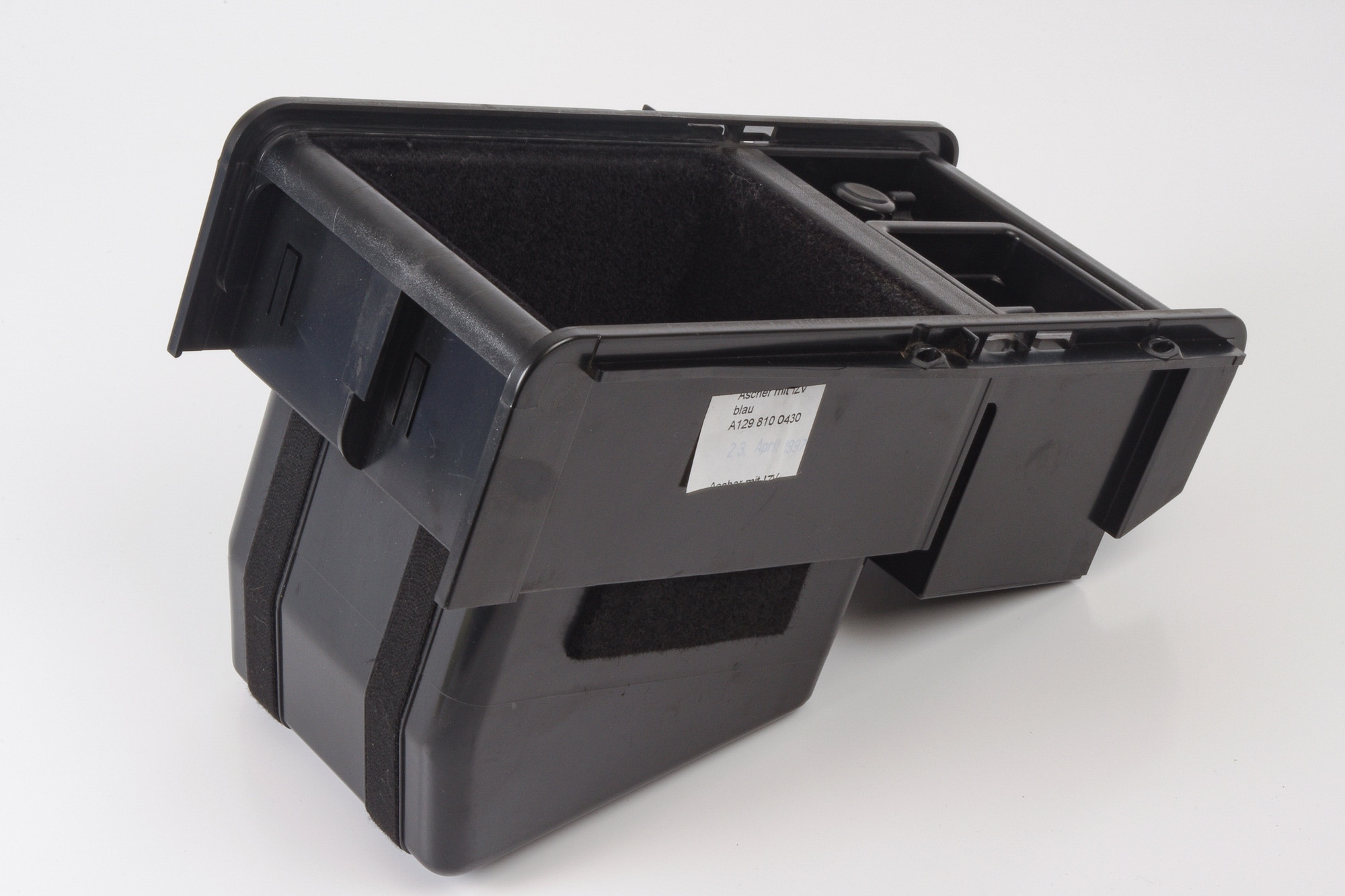 Mercedes 1298100430 Armrest Storage & Ashtray - Black (d) | R129 SL