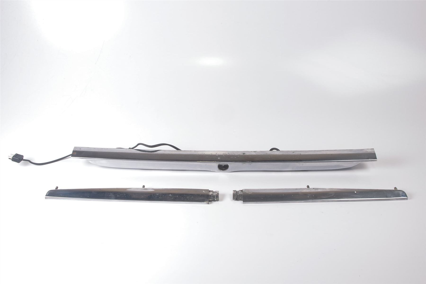 Mercedes 1076901580 Boot Chrome Trim Set x3 - Rear | C107 R107 SL