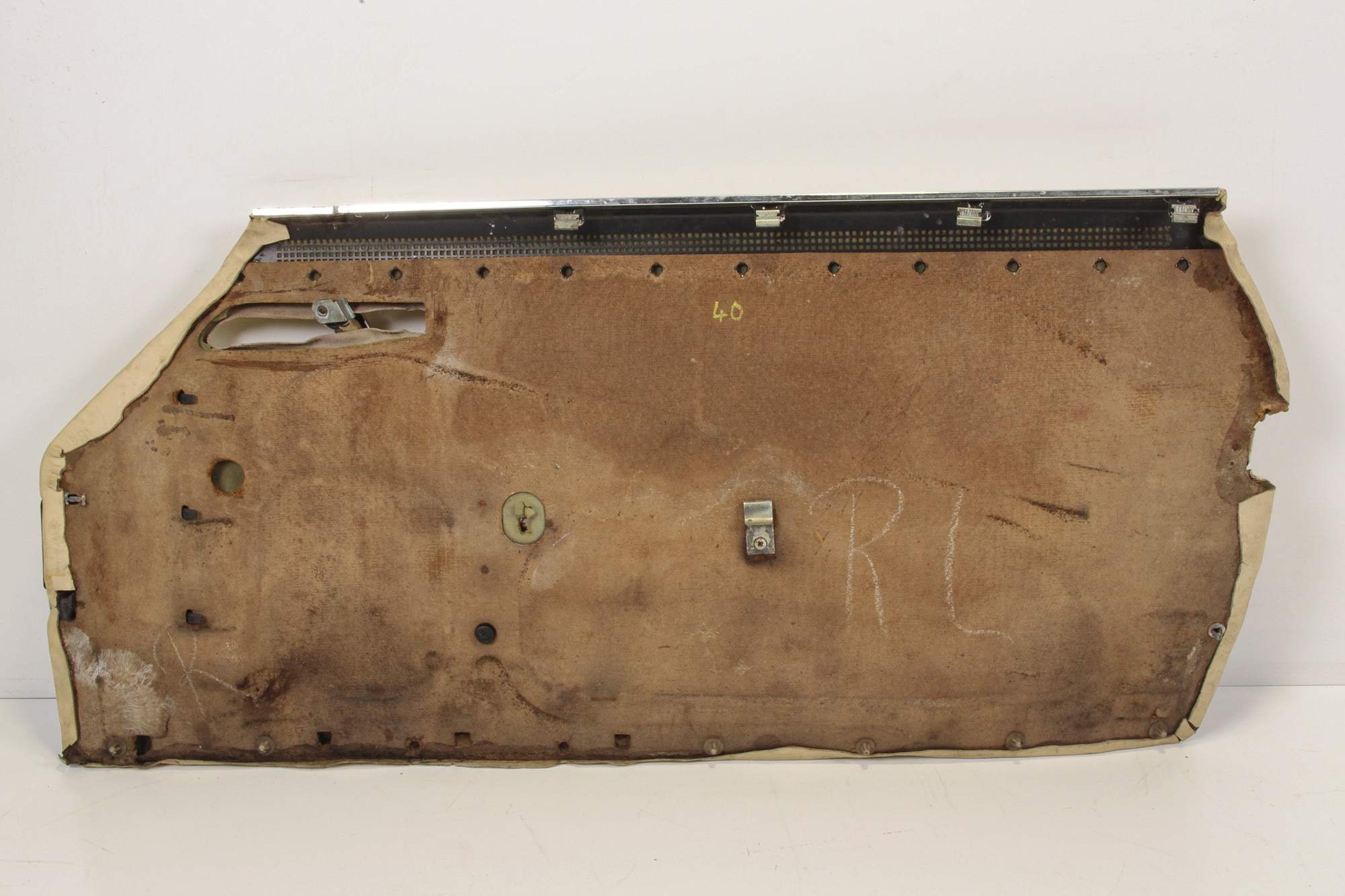 Mercedes 1077203970 Door Card - Front Left Cream (a) | R107 SL