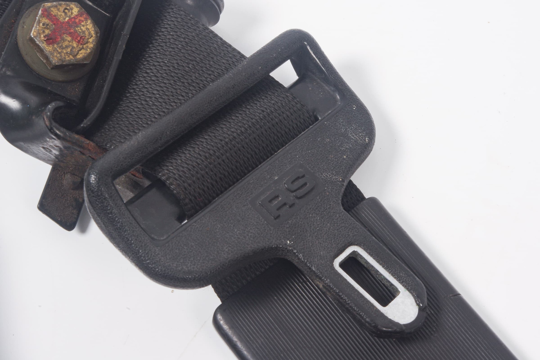 Mercedes 1078603086 Seat Belt - Front Right Black | R107 SL