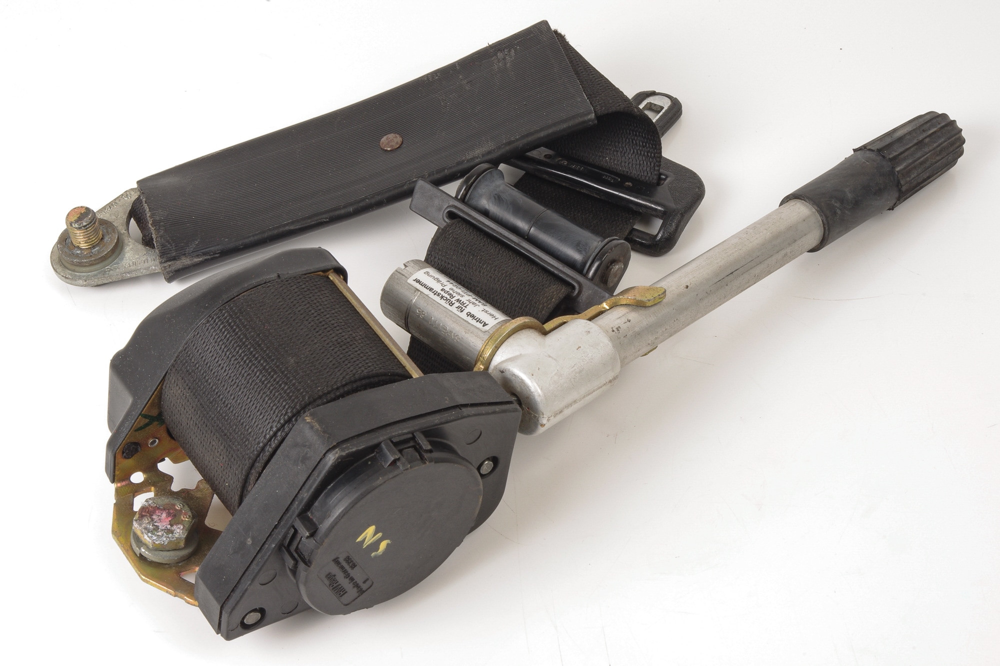 Mercedes 1078602886 Seat Belt - Front Left Black | R107 SL