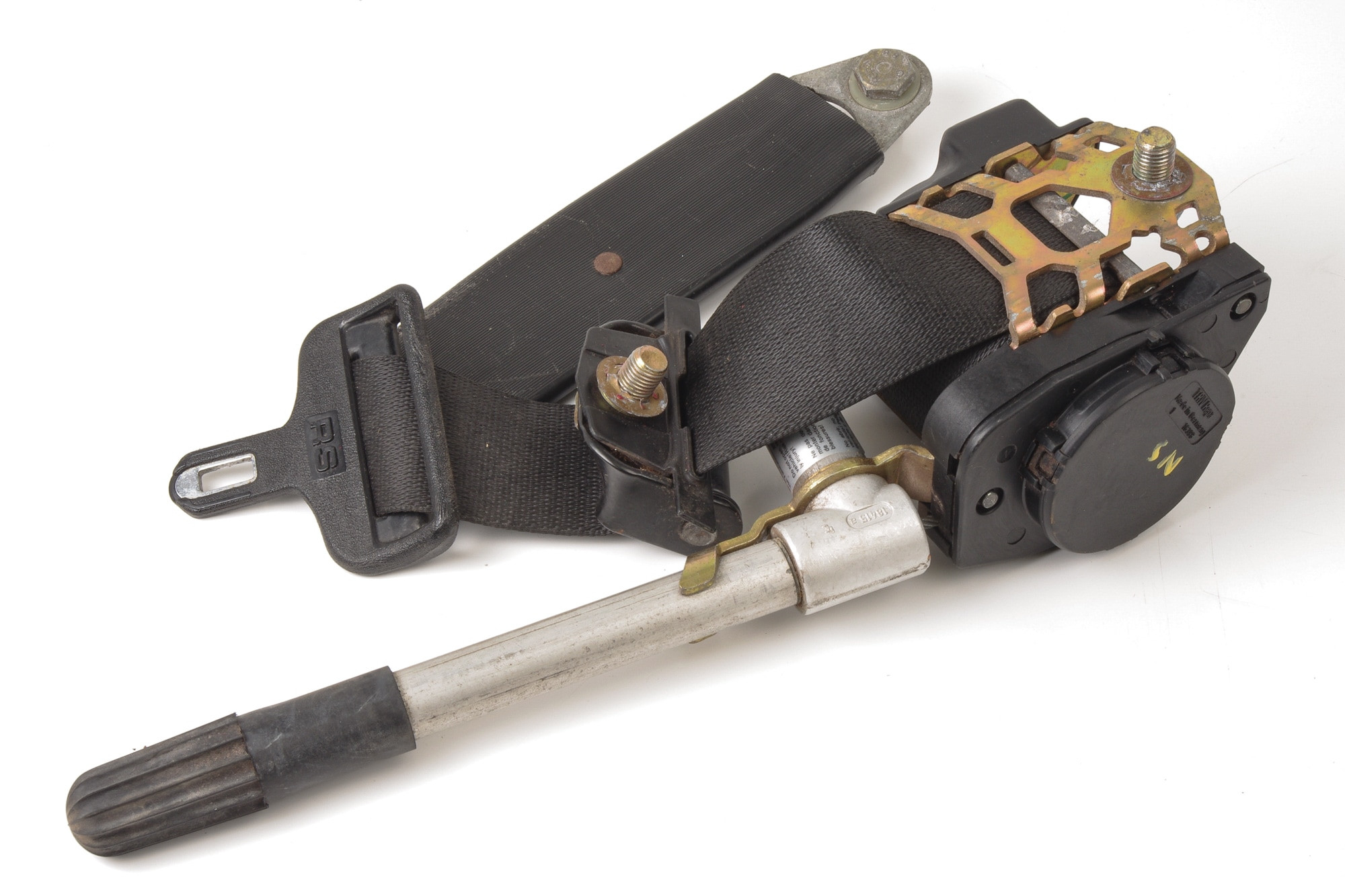 Mercedes 1078602886 Seat Belt - Front Left Black | R107 SL