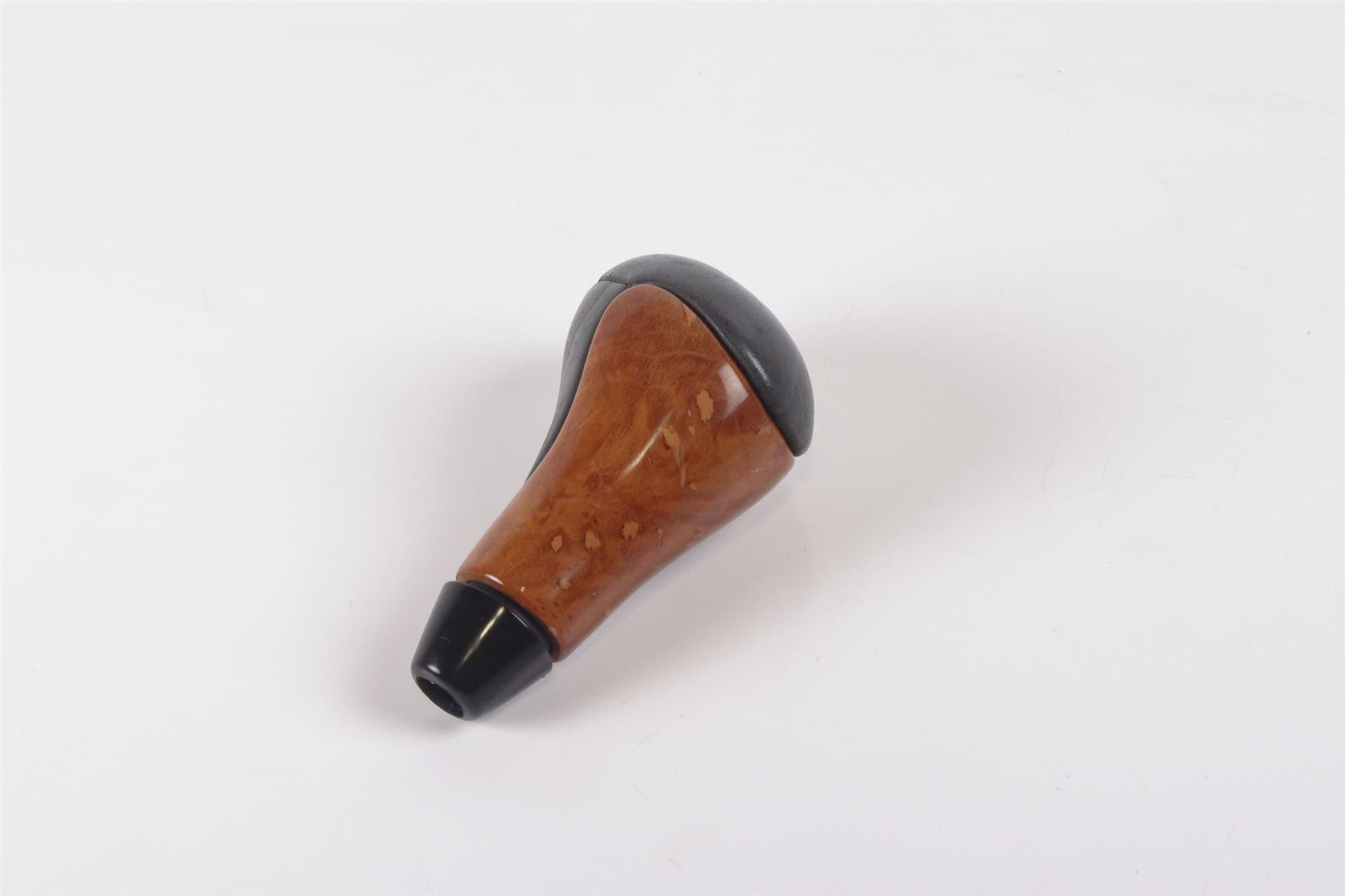 Mercedes 1292671610 Gear Knob Wood Burr Walnut Leather - Grey | R129 SL