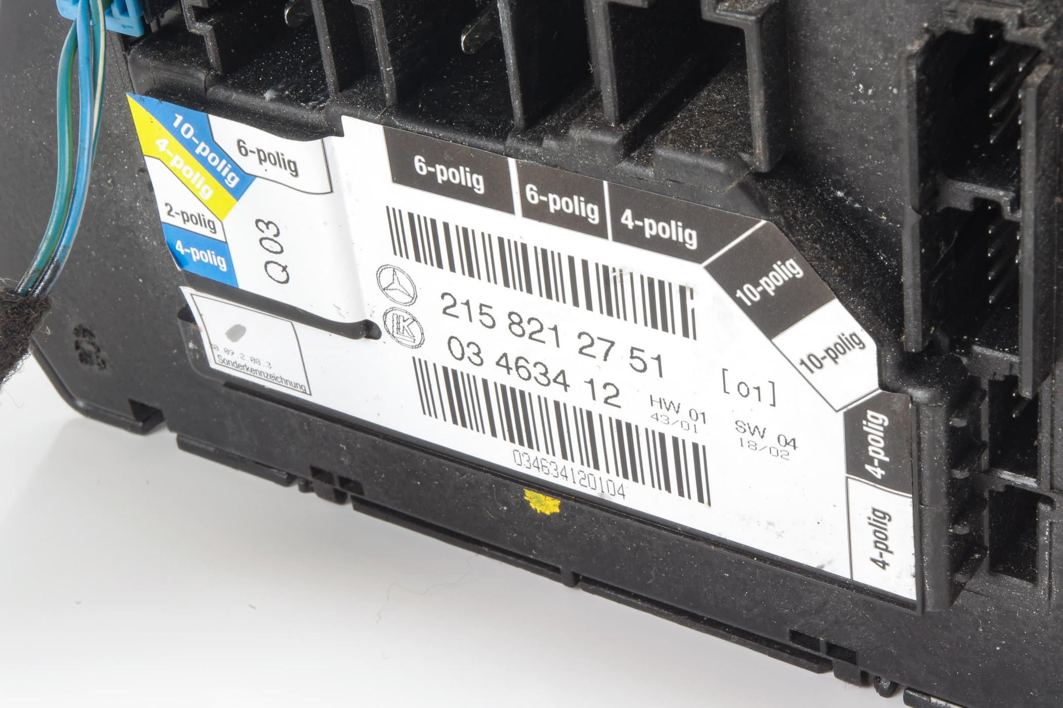 Mercedes 2157200348 Seat Switch & Panel - Left | C215 CL