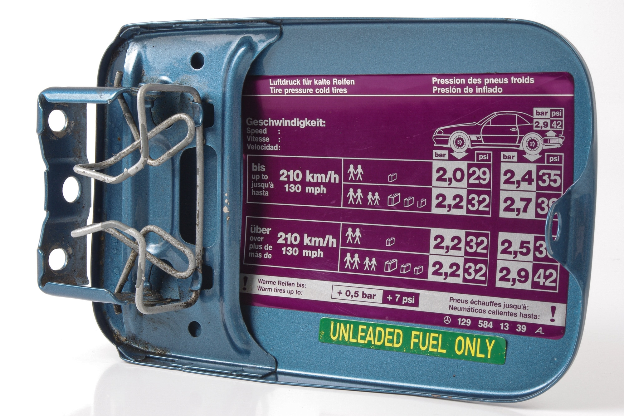 Mercedes 1297500306 Fuel Filler Cap - Blue | R129 SL