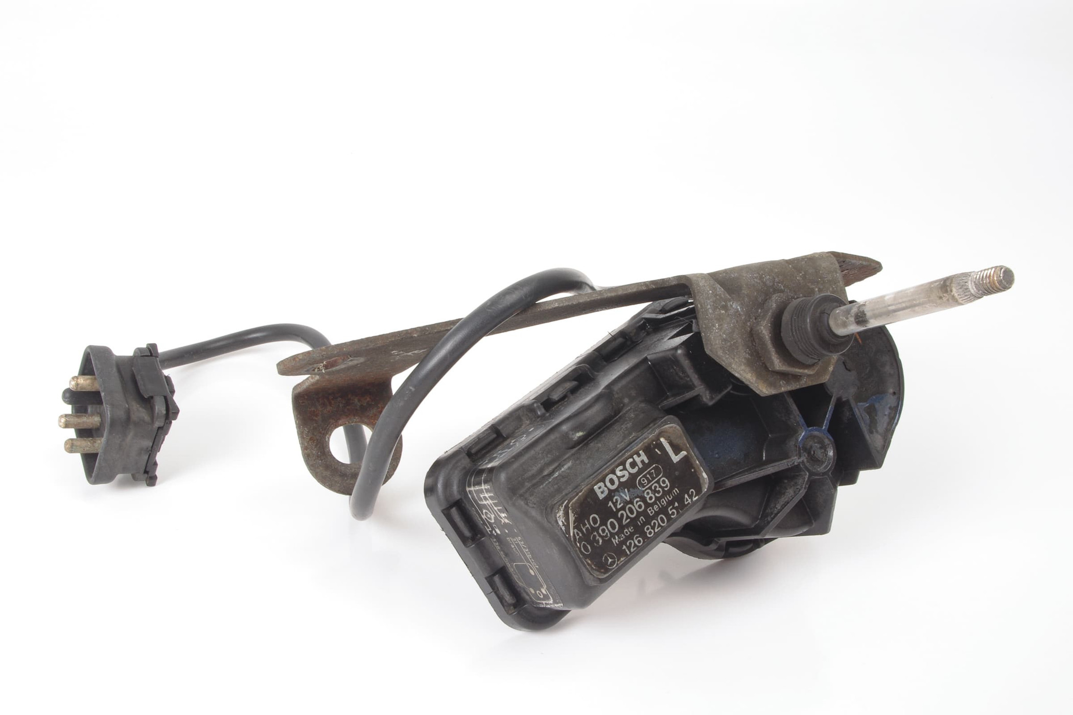 Mercedes 1268205142 Headlight Wiper Motor - Left | W116 W126 W140 S W124 E...
