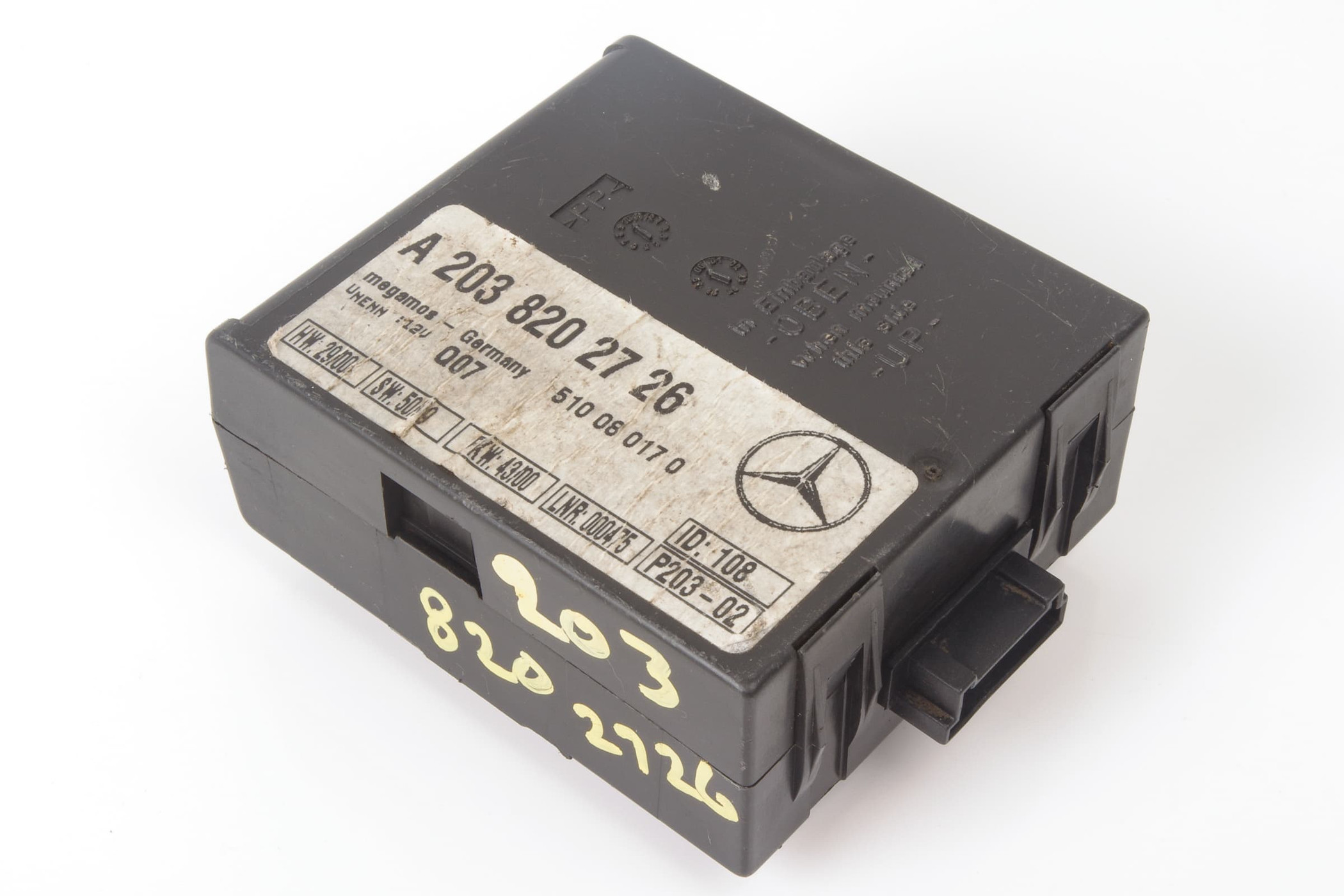 Mercedes 2038202726 Alarm Control Unit | R129 R230 SL W140 W220 S R170 SLK...