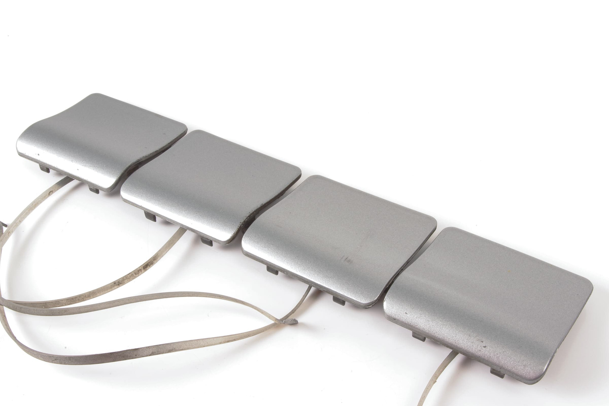 Mercedes 1296980030 Jacking Point Cover Set x4 - Silver | R129 SL