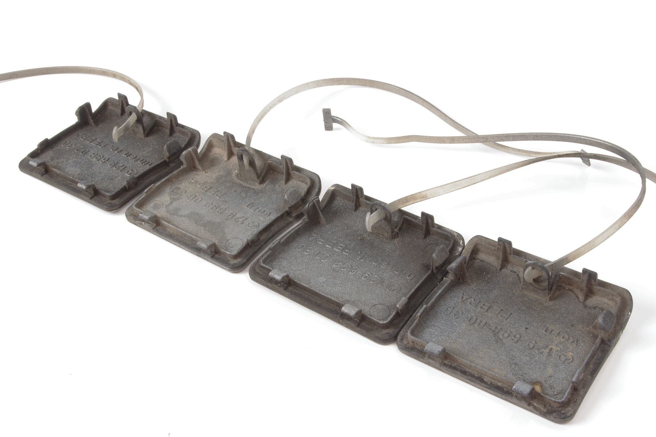Mercedes 1296980030 Jacking Point Cover Set x4 - Silver | R129 SL