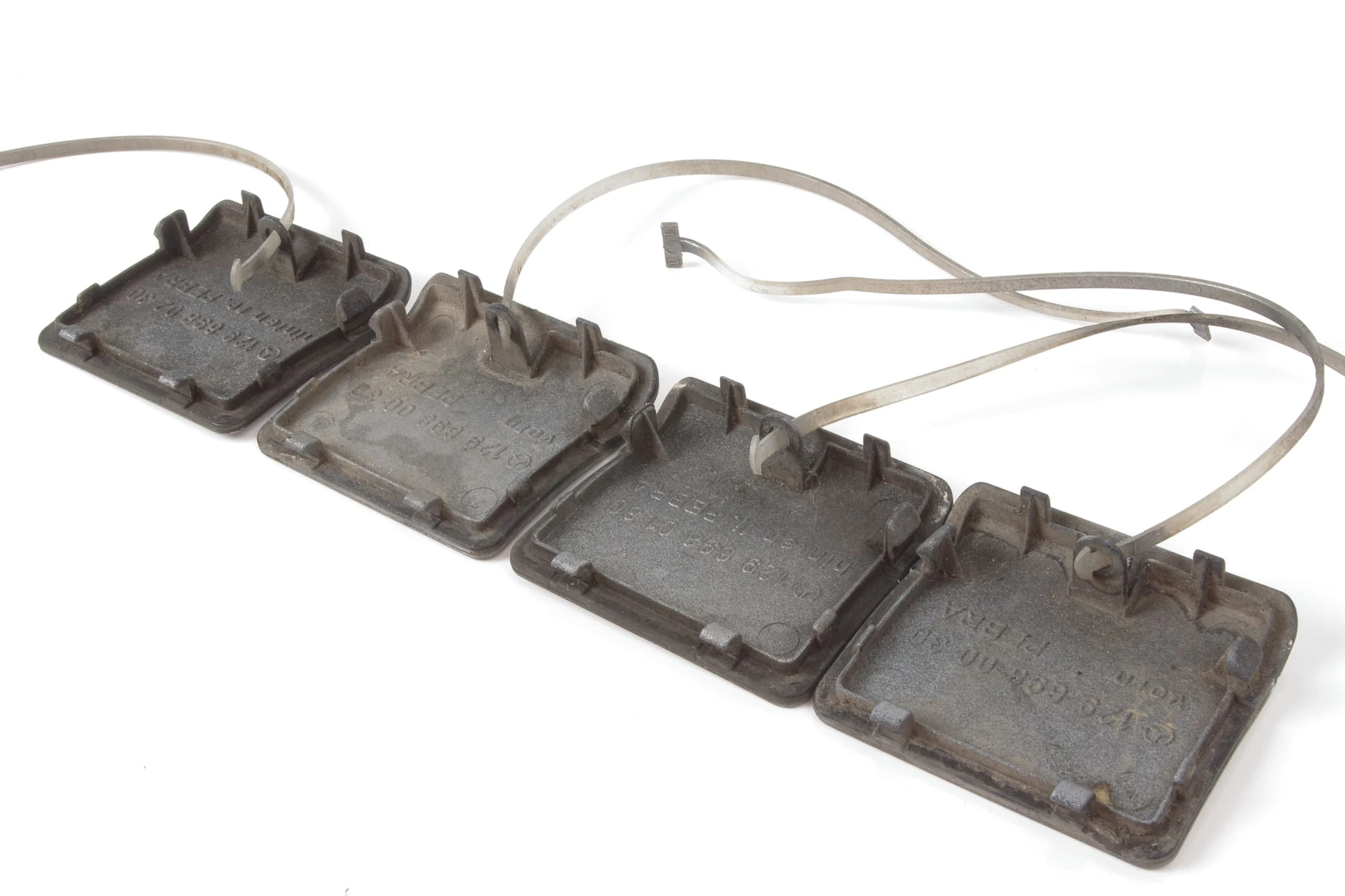 Mercedes 1296980030 Jacking Point Cover Set x4 - Silver | R129 SL