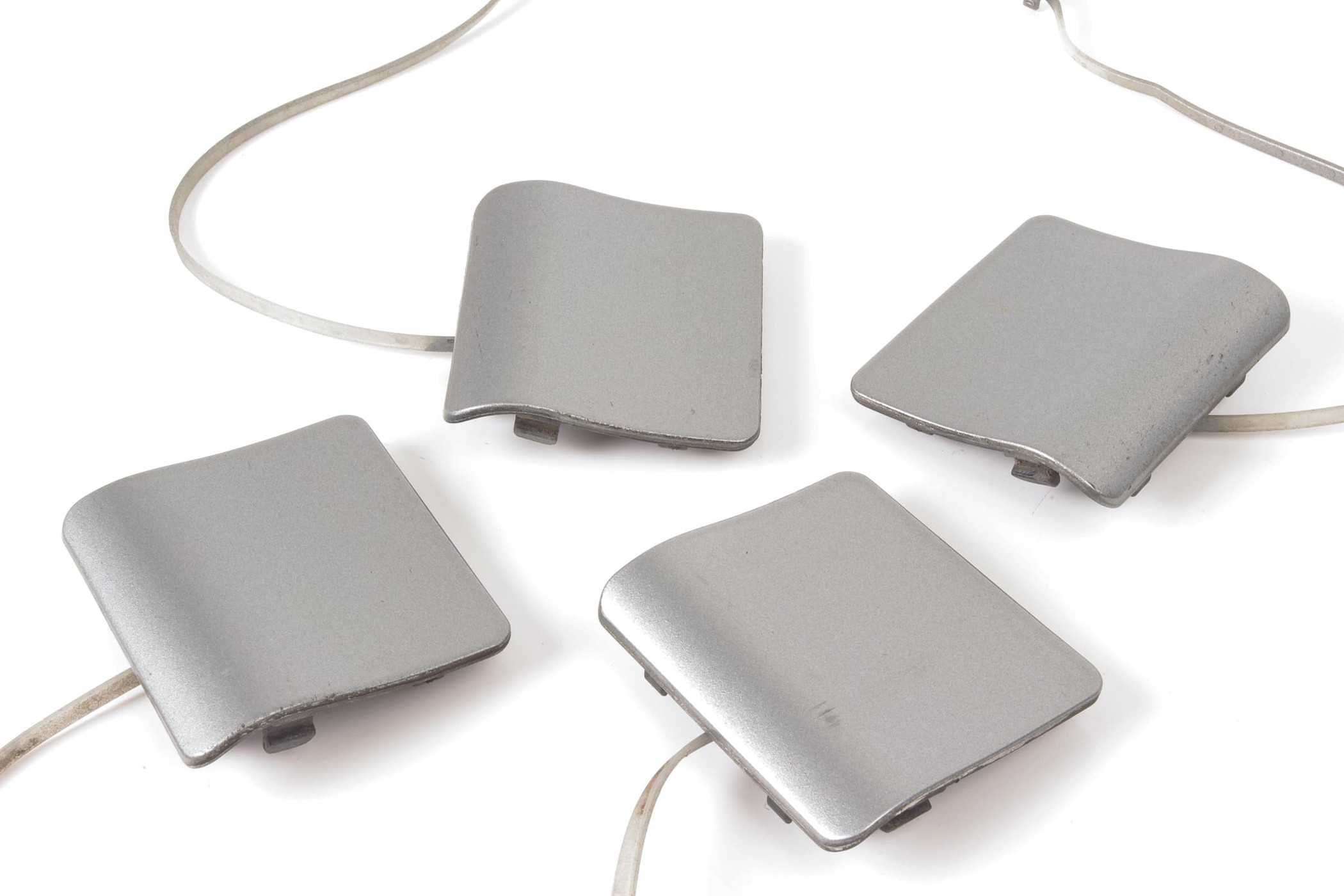 Mercedes 1296980030 Jacking Point Cover Set x4 - Silver | R129 SL
