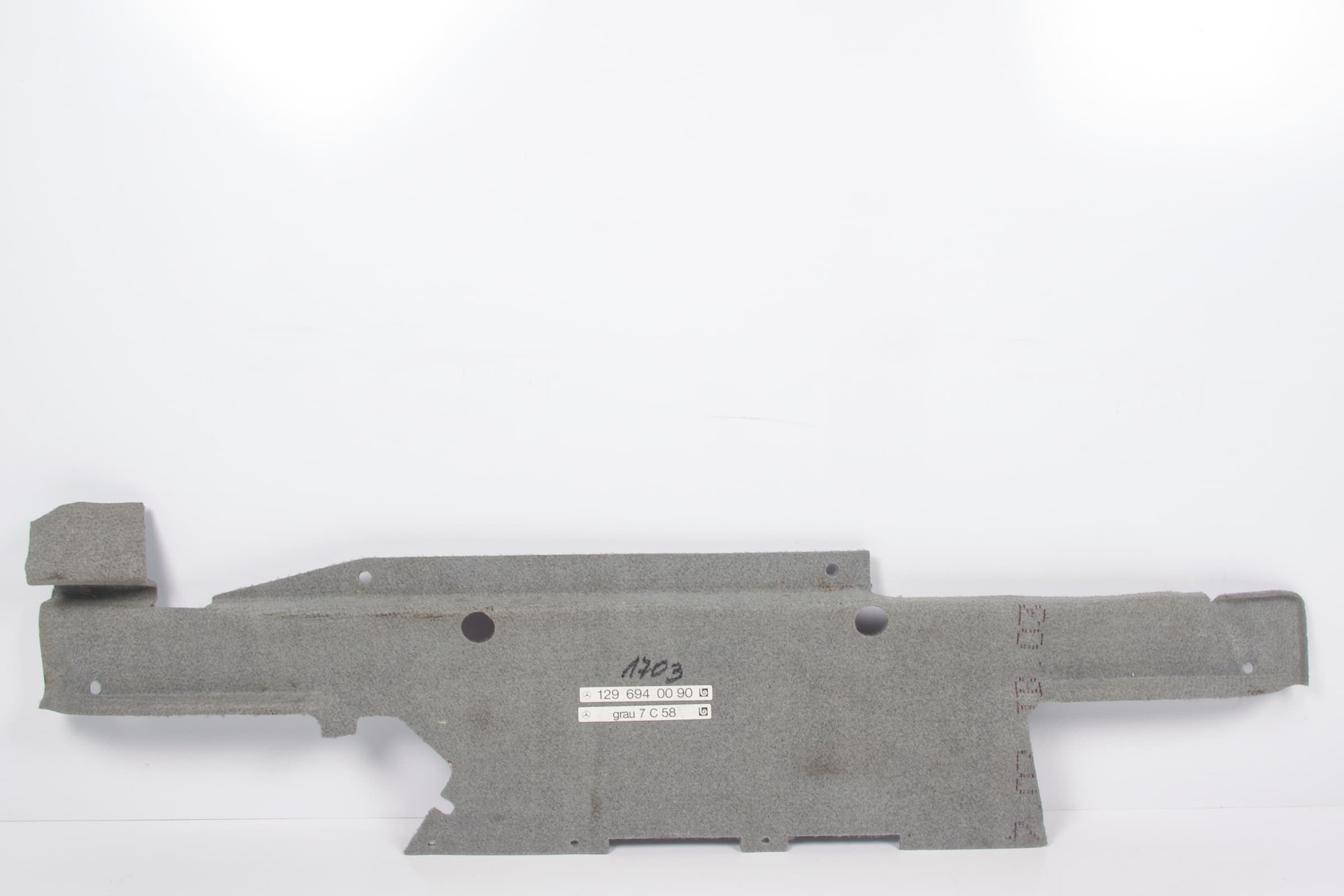 Mercedes 1296940090 Boot Carpet Panel - Rear Grey (c) | R129 SL