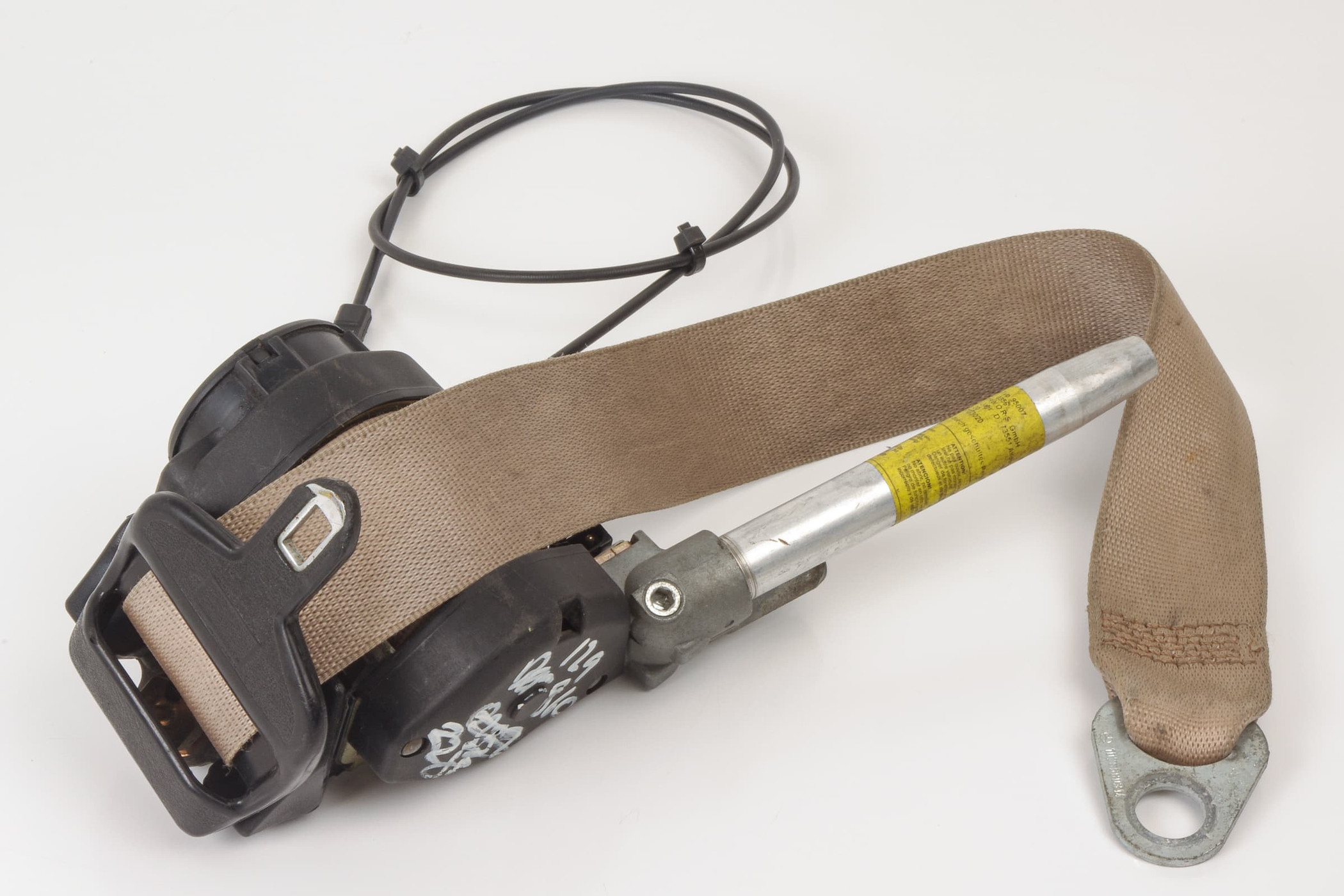 Mercedes 1298602285 Seat Belt - Right Beige (a) | R129 SL