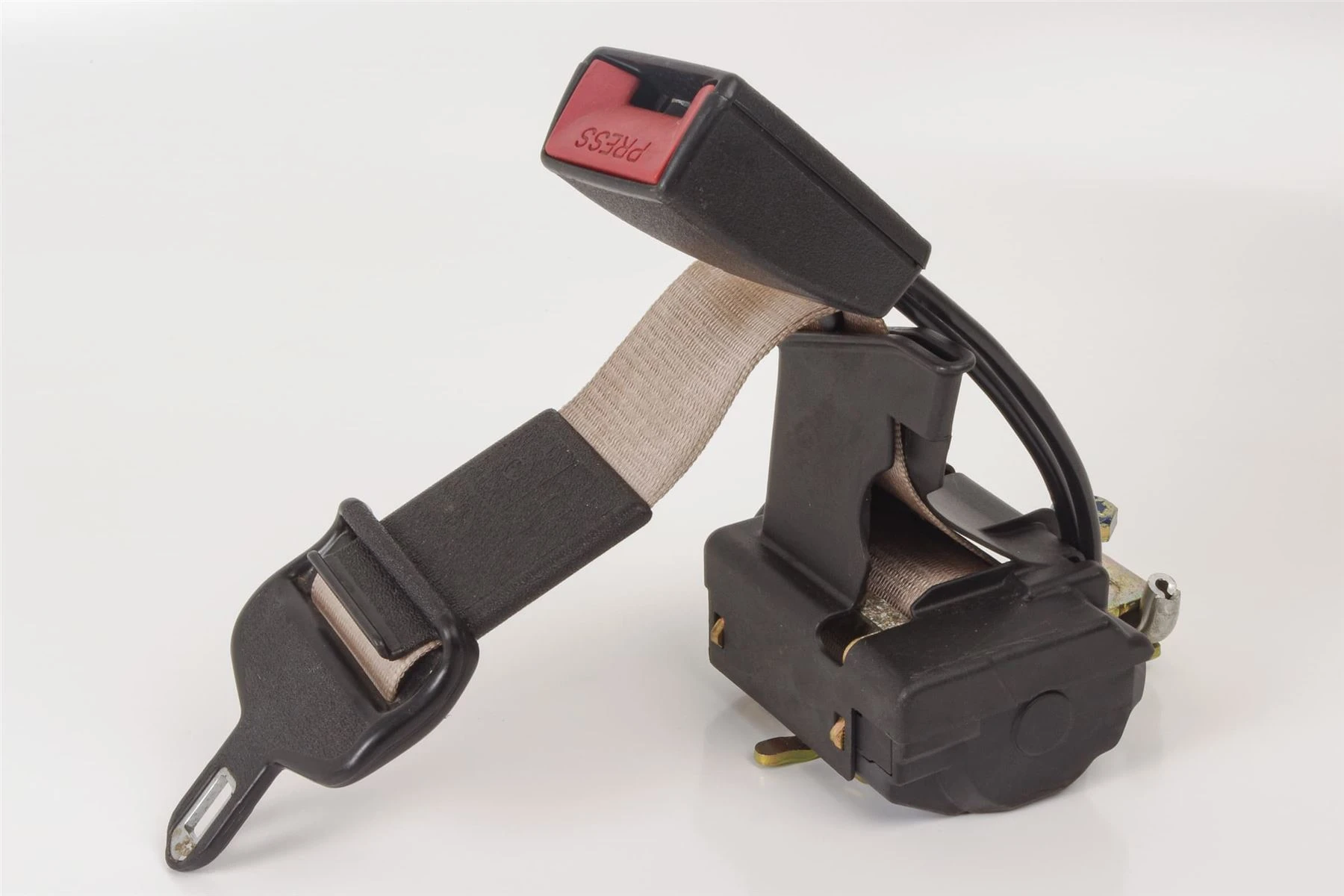 Mercedes 1408600169 Seat Belt & Buckle - Rear Left Beige (a) | W140 V140 S