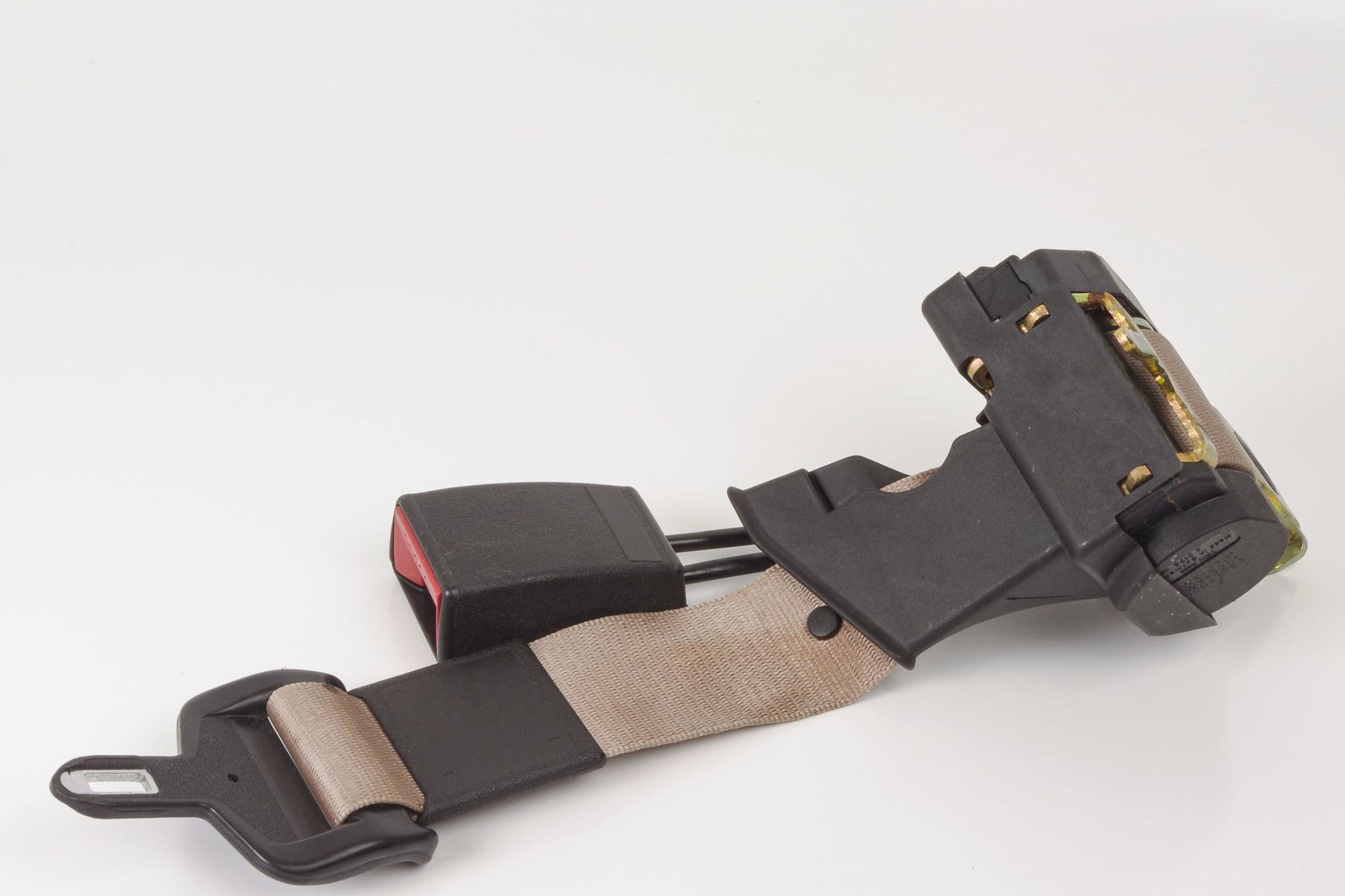 Mercedes 1408600169 Seat Belt & Buckle - Rear Left Beige (a) | W140 V140 S