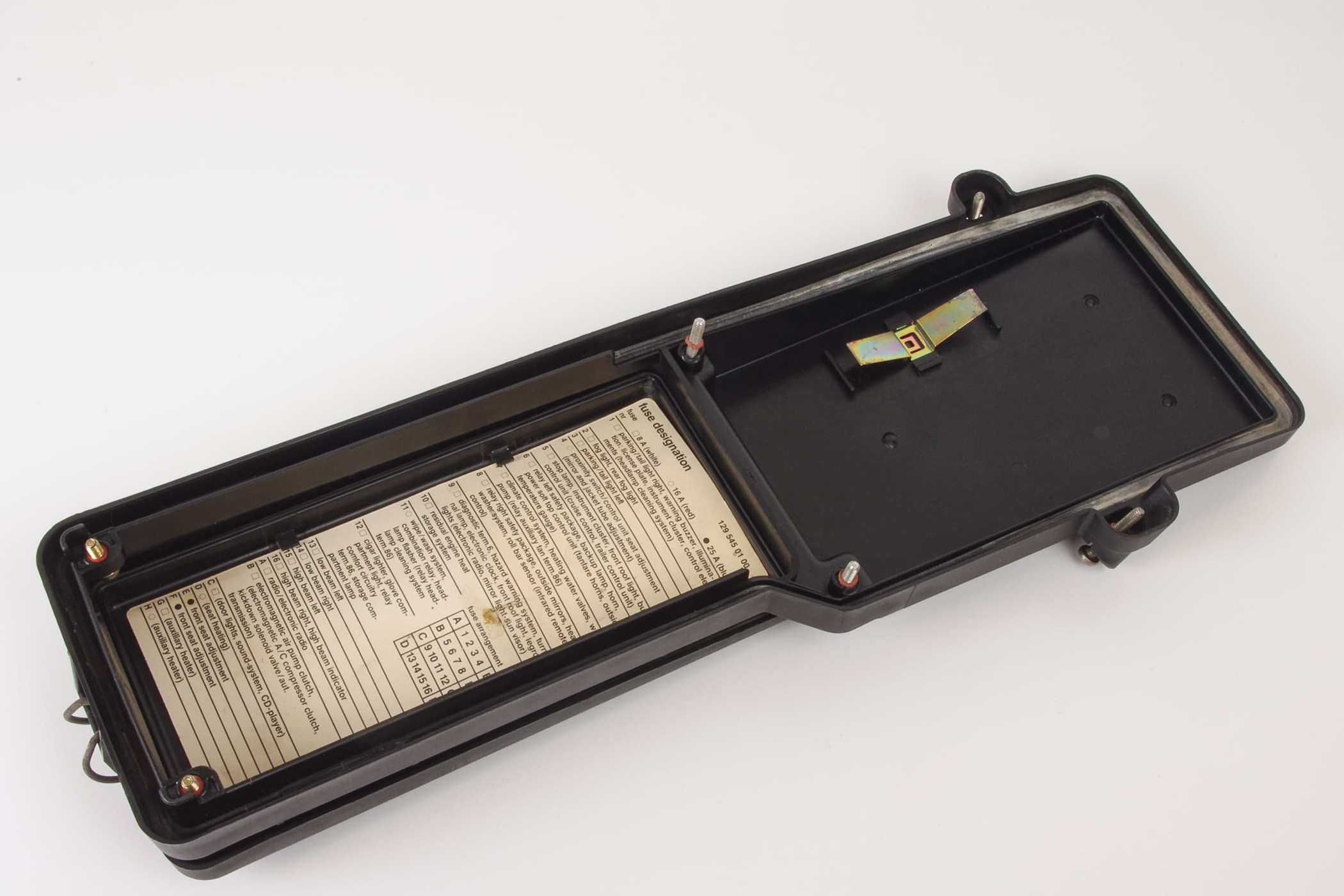 Mercedes 1245400082 Fuse Box Cover | S124 W124 V124 C124 A124 E R129 SL