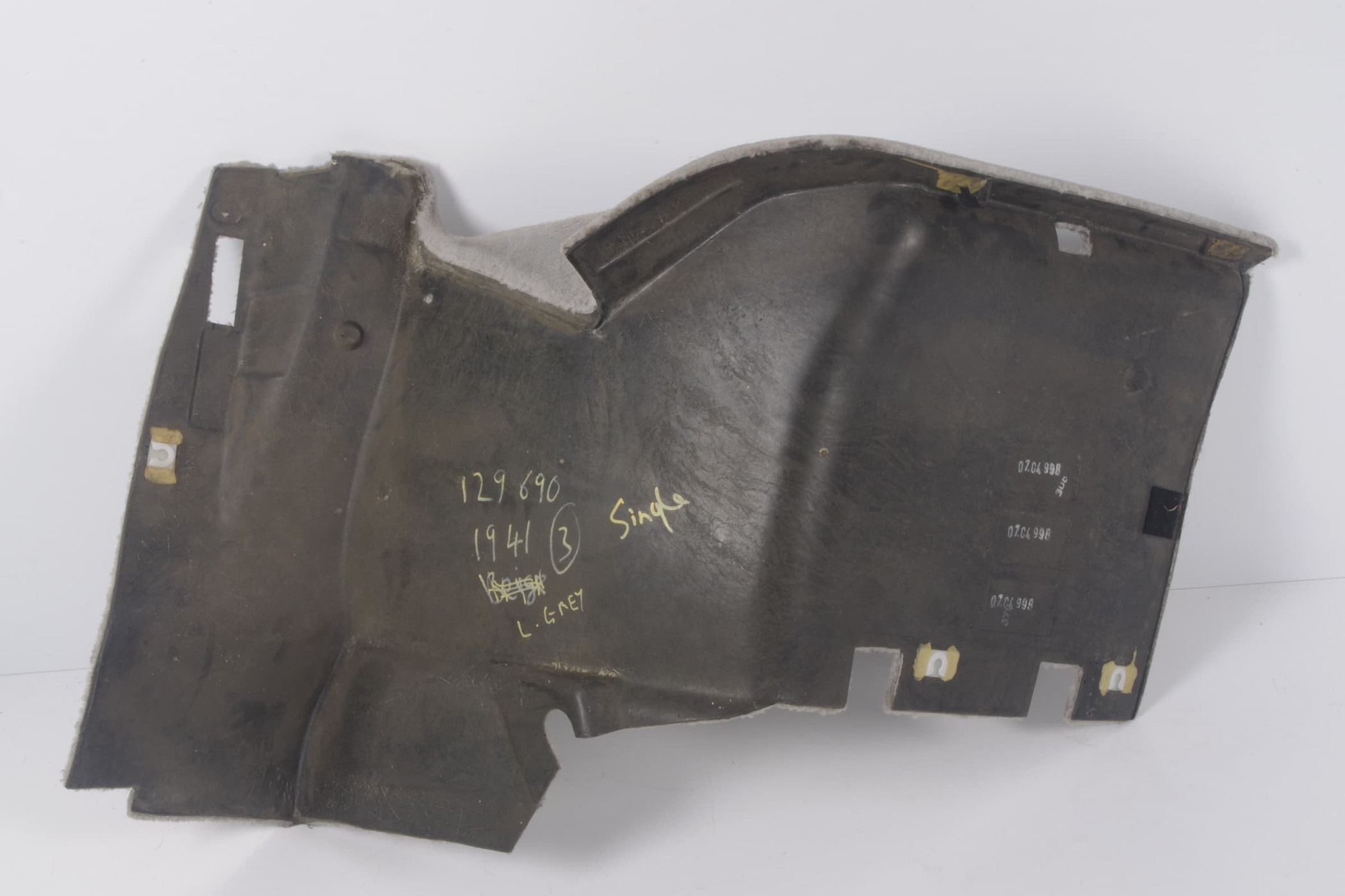 Mercedes 1296901941 Carpet Panel - Rear Left Grey (b) | R129 SL