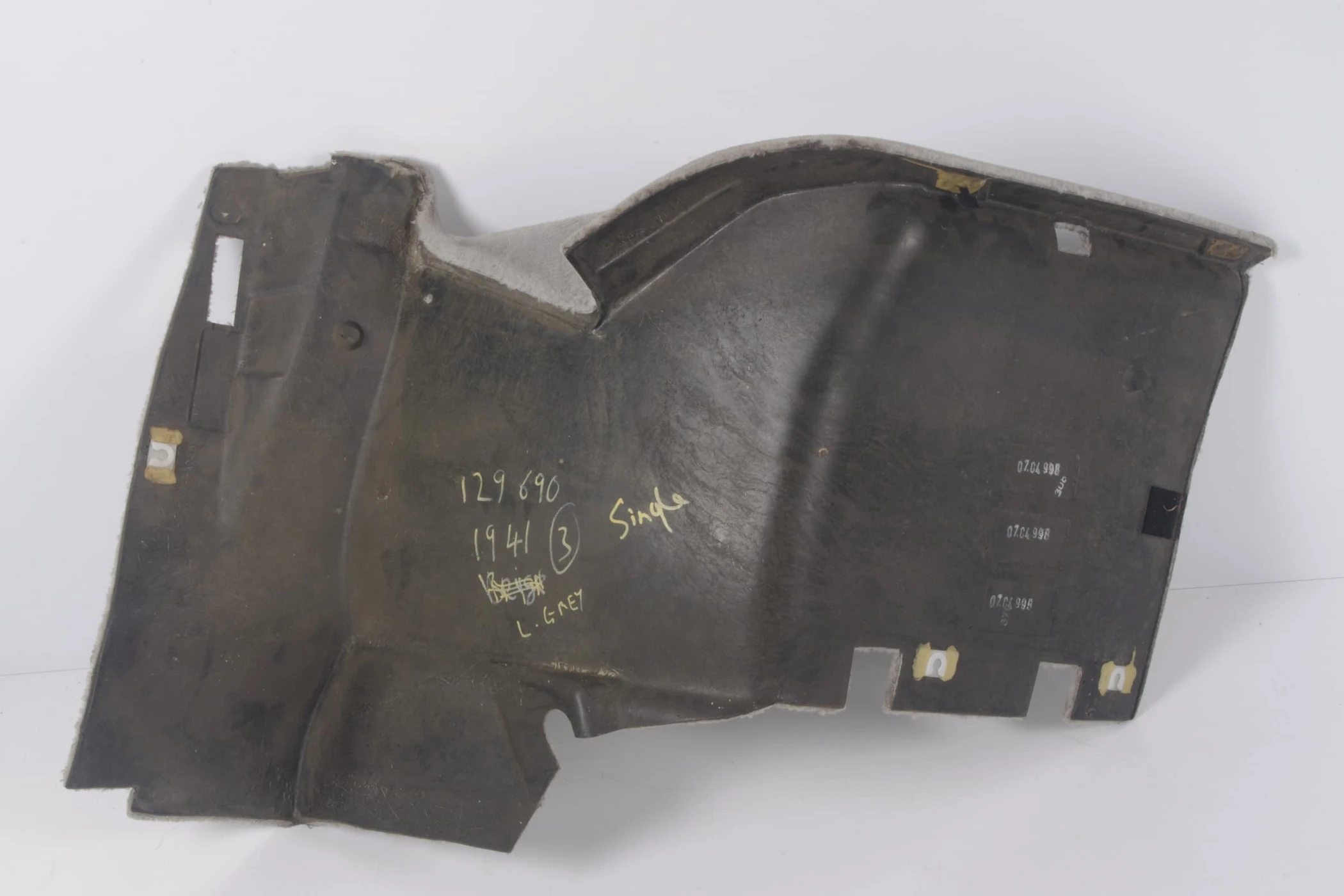 Mercedes 1296901941 Carpet Panel - Rear Left Grey (b) | R129 SL