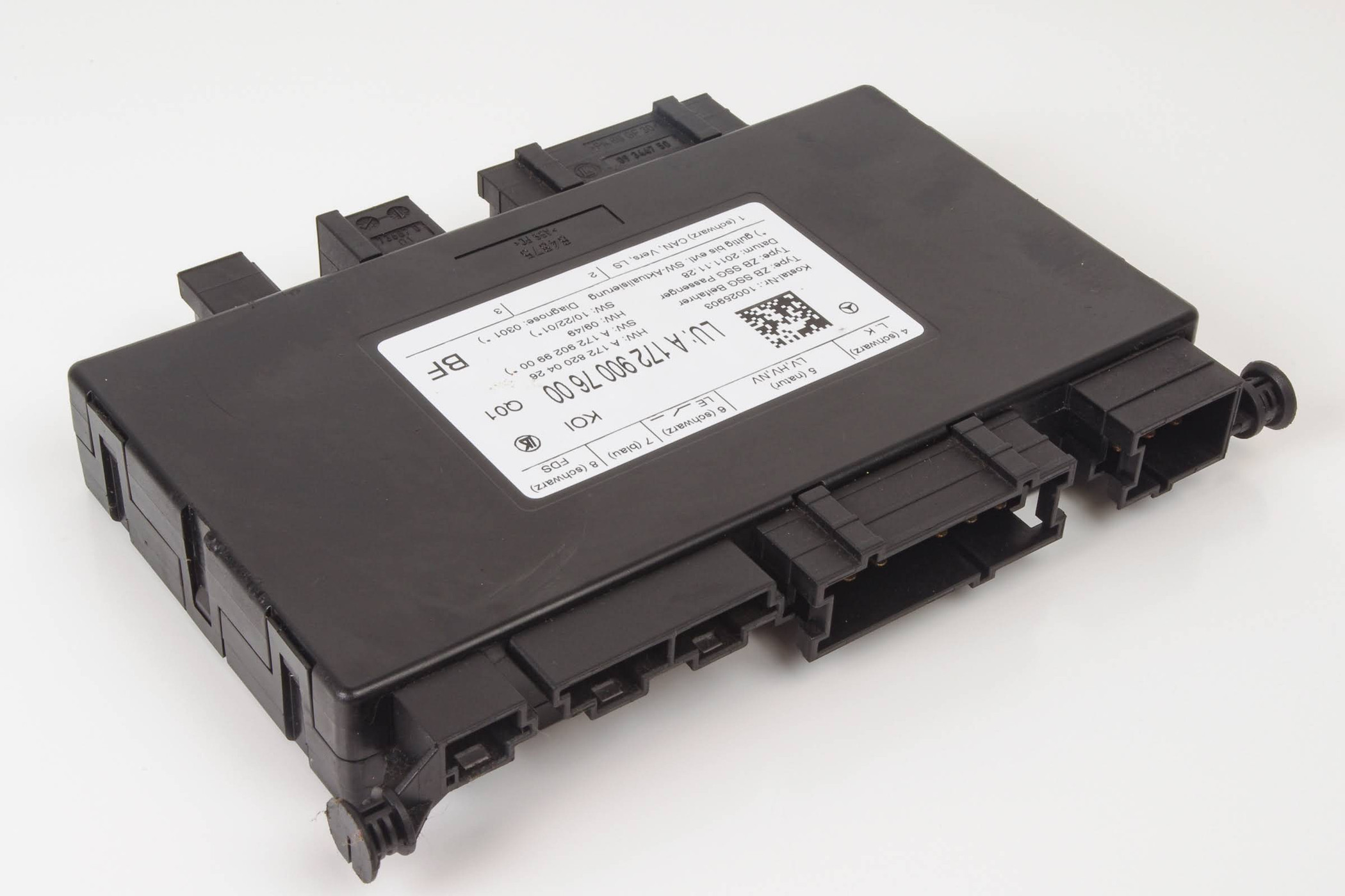 Mercedes 1729007600 Seat Control Unit - Left | R172 SLK W204 C X204 GLK C207...