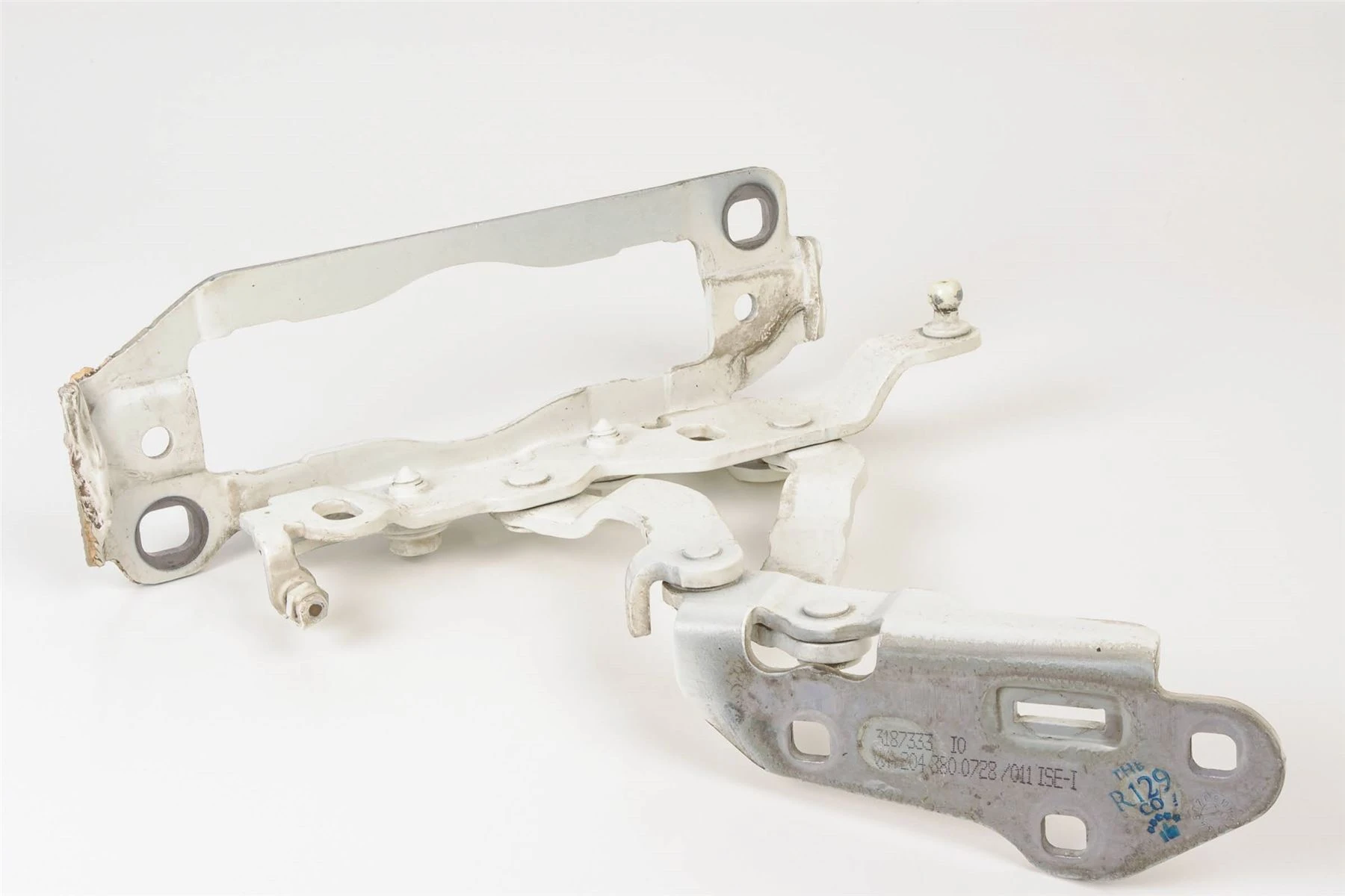 Mercedes 2048800728 Bonnet Hinge - Left White | W204 C W212 E C218 X218 CLS