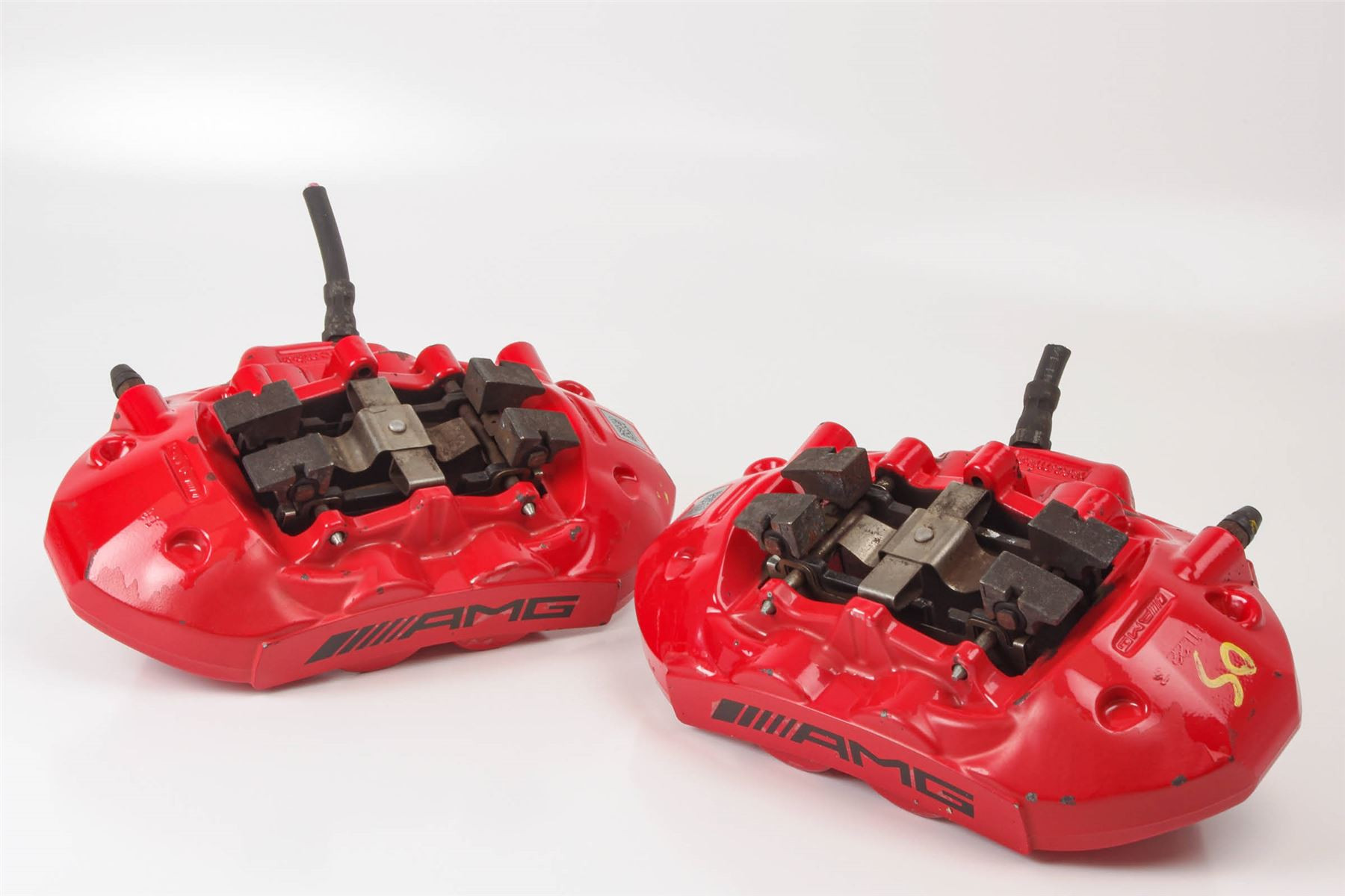 Mercedes 2044230097 AMG Brake Caliper x2 - Rear Red | W204 C