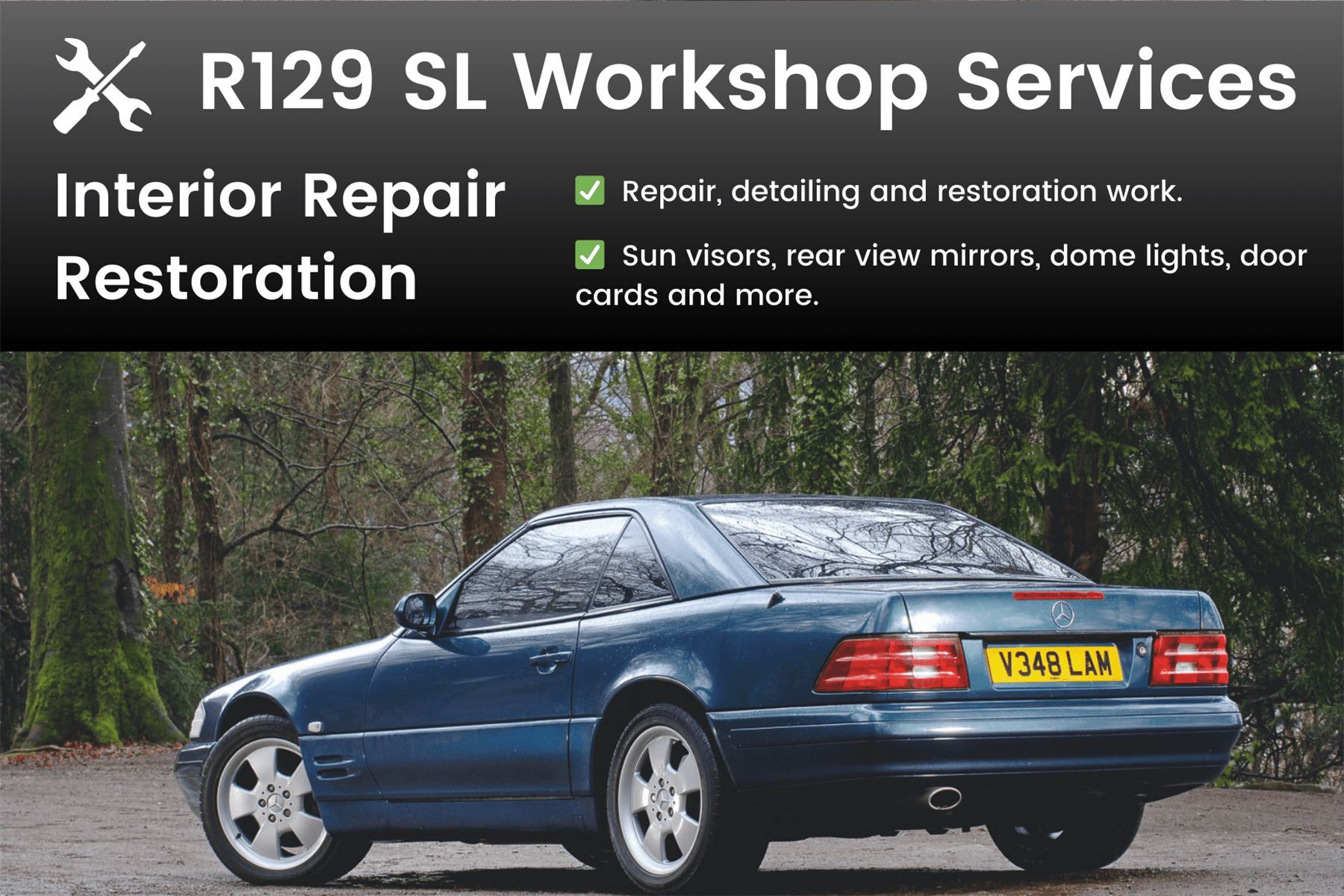 Mercedes R129 SL Interior Repair & Restoration (Workshop Service)