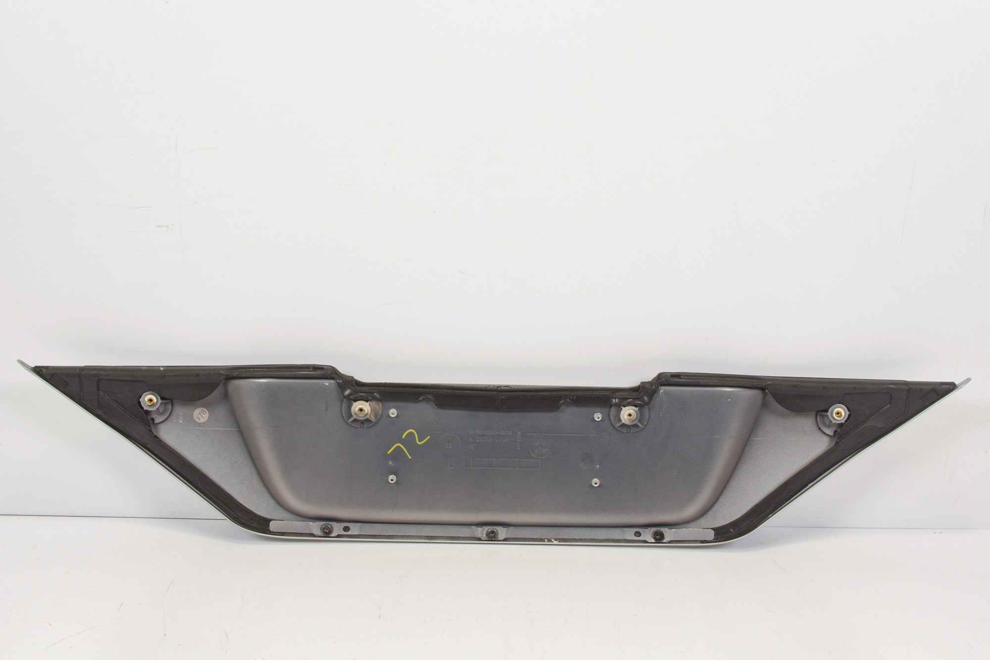 Mercedes 2307500037 Number Plate Plinth - Silver | R230 SL